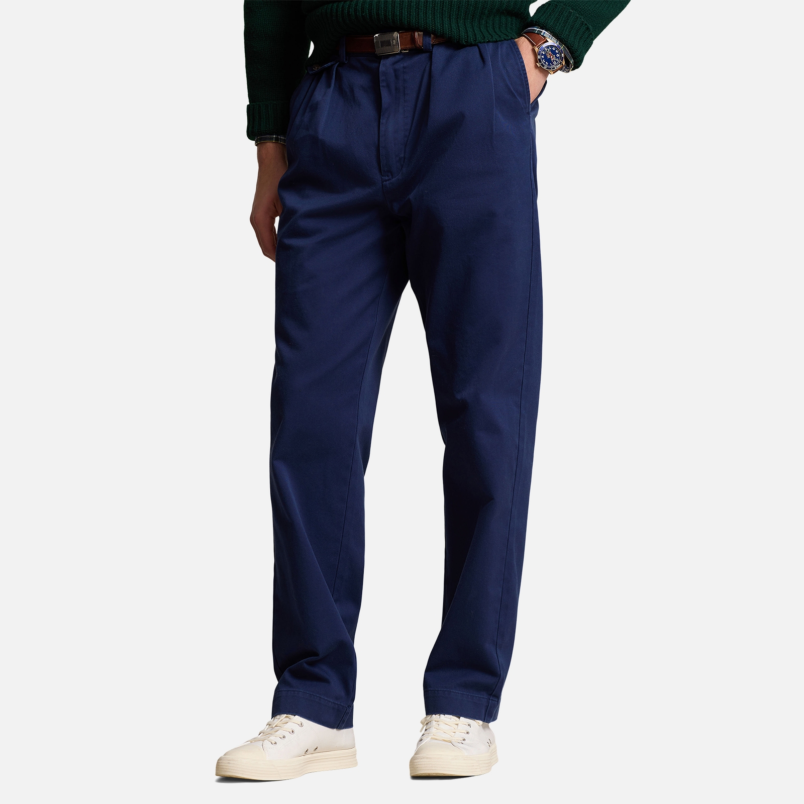 Polo Ralph Lauren Whitman Cotton-Twill Pleated Chinos - W34/L32