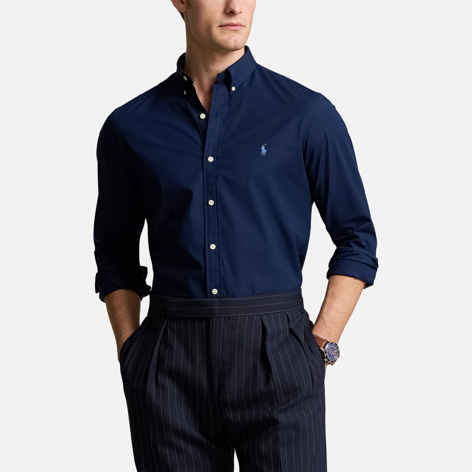 Polo Ralph Lauren Stretch-Poplin Slim-Fit Shirt - XXL