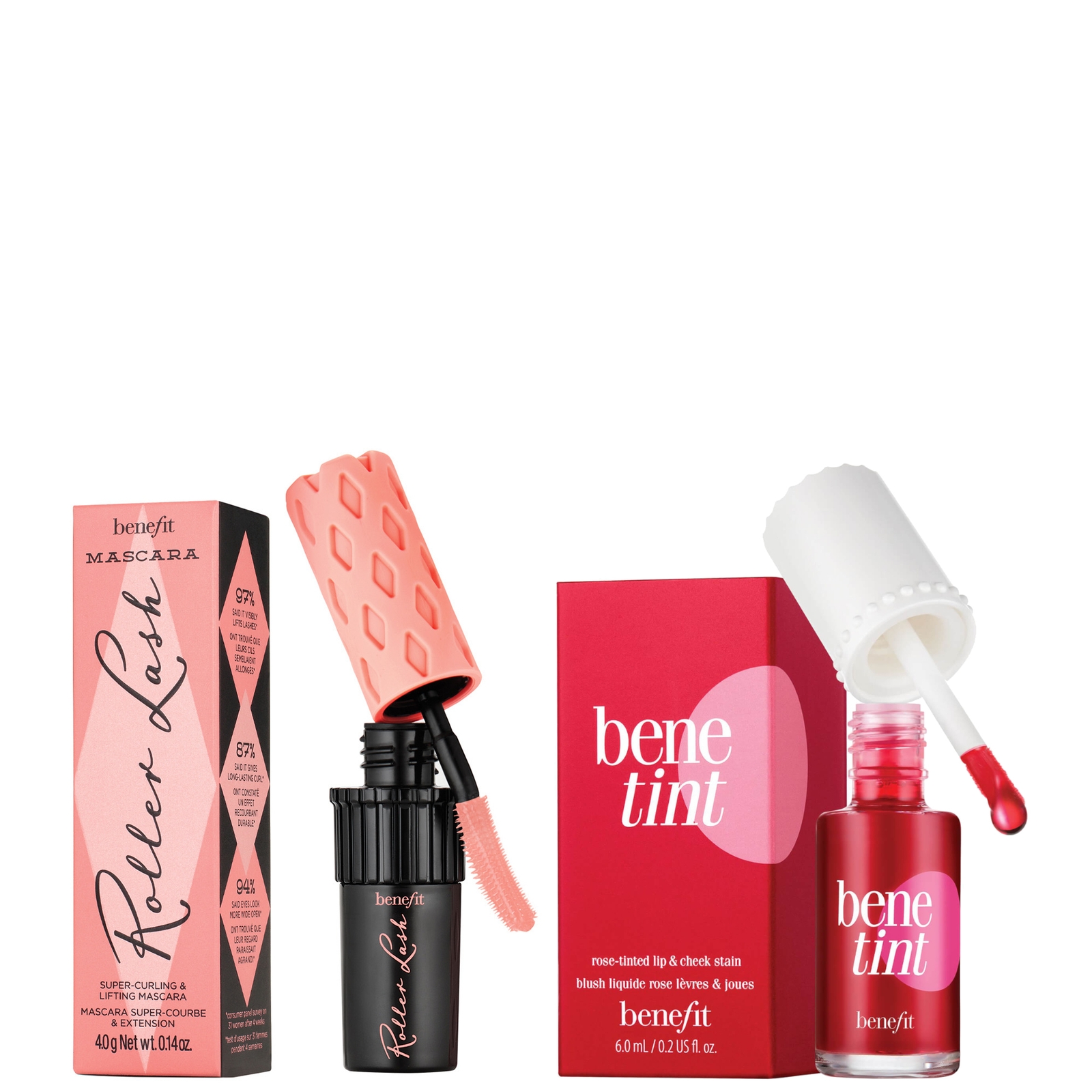 Photos - Other Cosmetics Benefit Benetint 6ml And Mini Mascara Bundle - Roller Lash Lifting And Curling  (Worth £36.50)