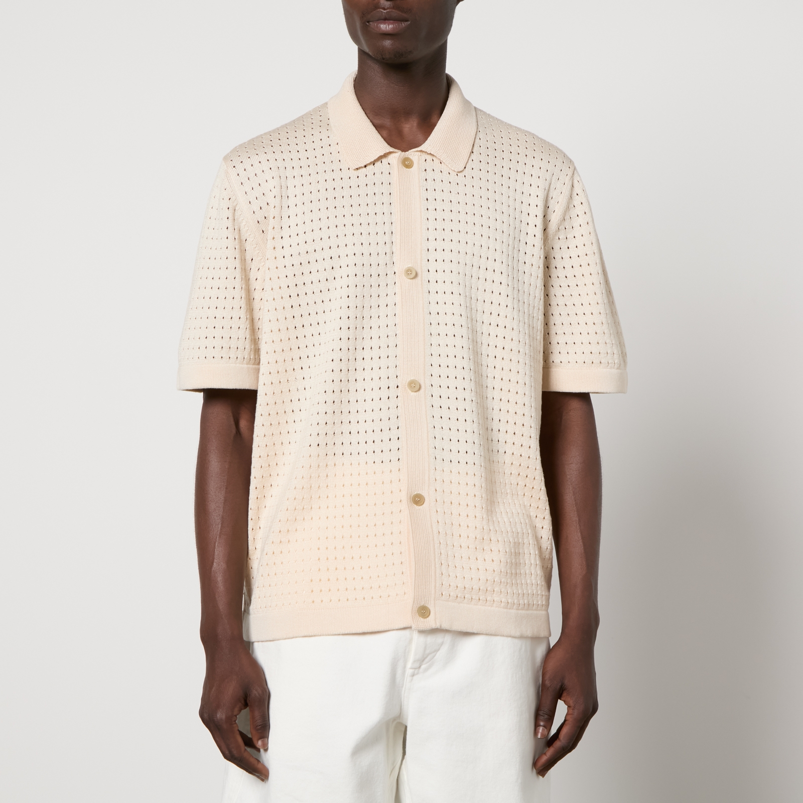Corridor Pointelle Pima Cotton Shirt - M