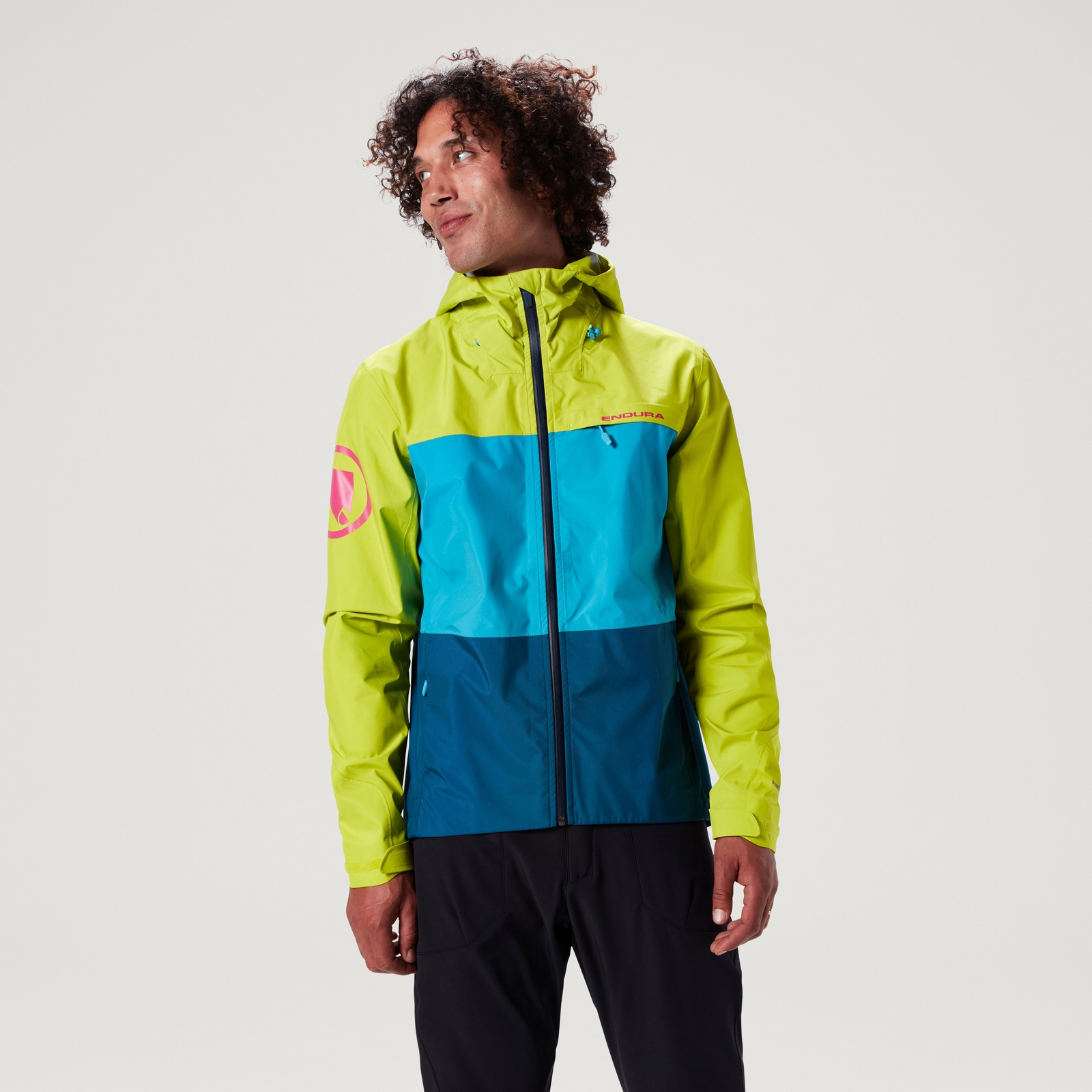 Endura Men's SingleTrack Waterproof Jacket II - Lime Green | Extra 10% off first order.