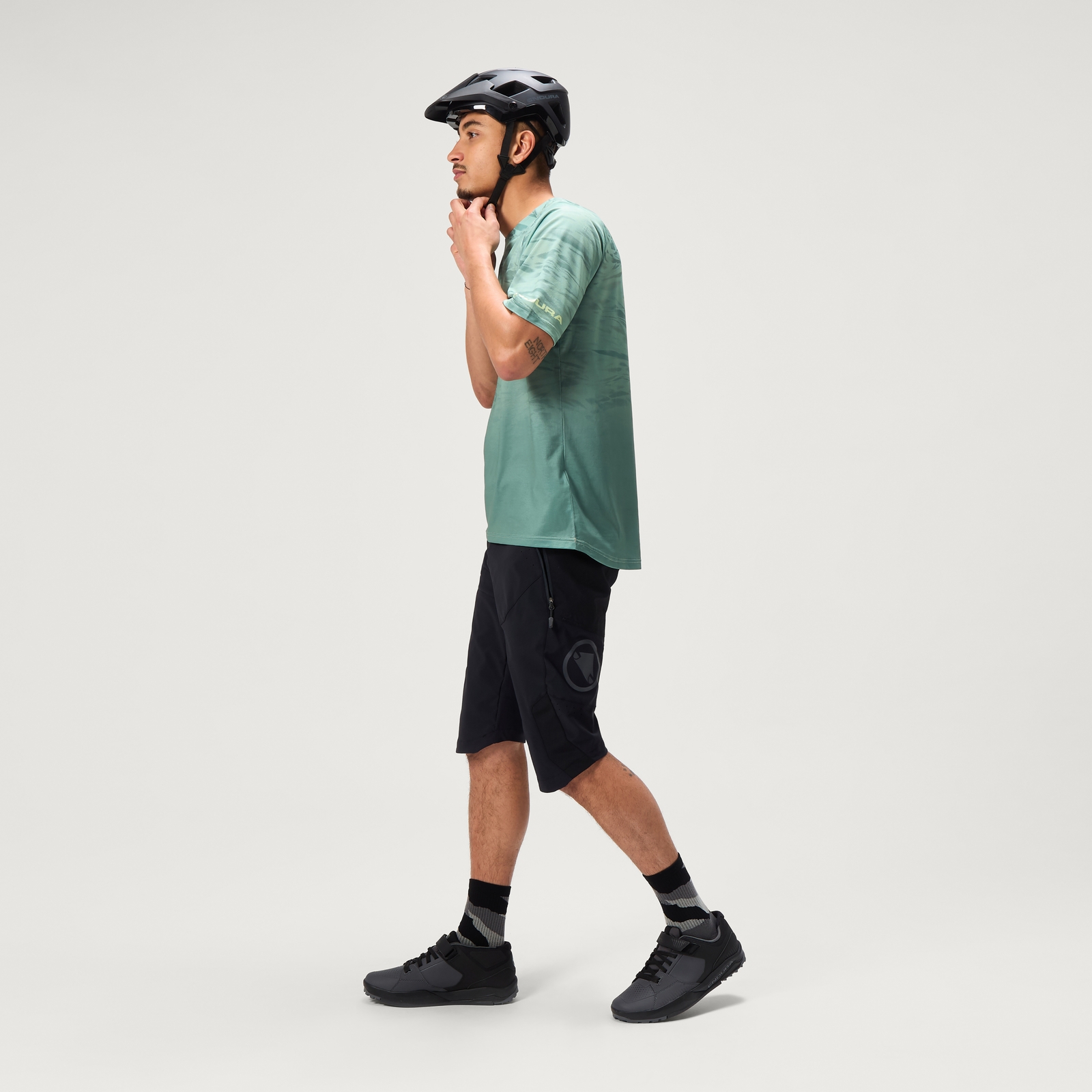 Endura Men's Ltd Marble Print S/S Tee - Loch Green | Extra 10% off first order.