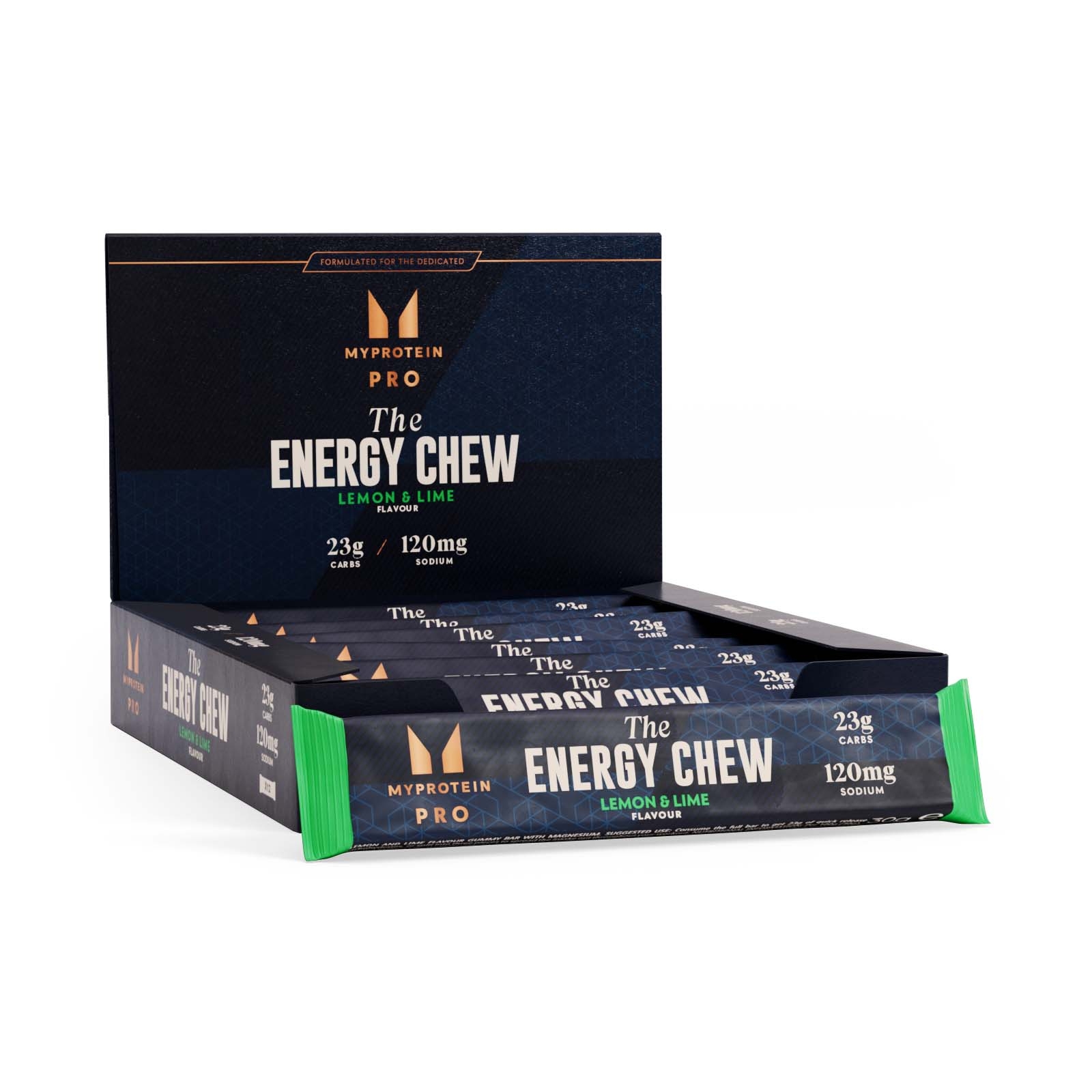 Myprotein UK MyProtein THE Energy Chew - 12Bars - Lemon & Lime