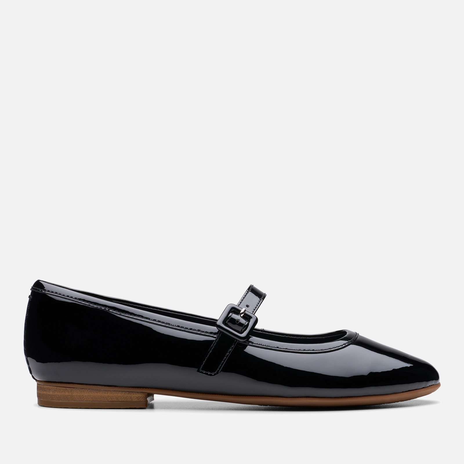 Clarks Women's Fawna Sky Patent Mary Jane Flats - Black - UK 3