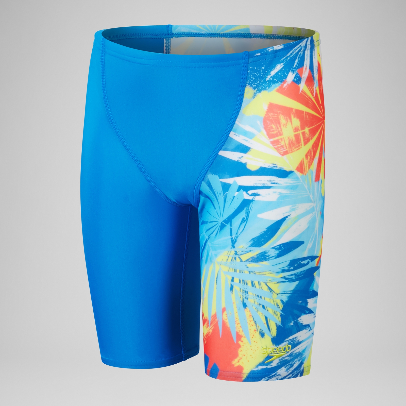 Boys' Digital Allover V-Cut Jammer Blue/Yellow