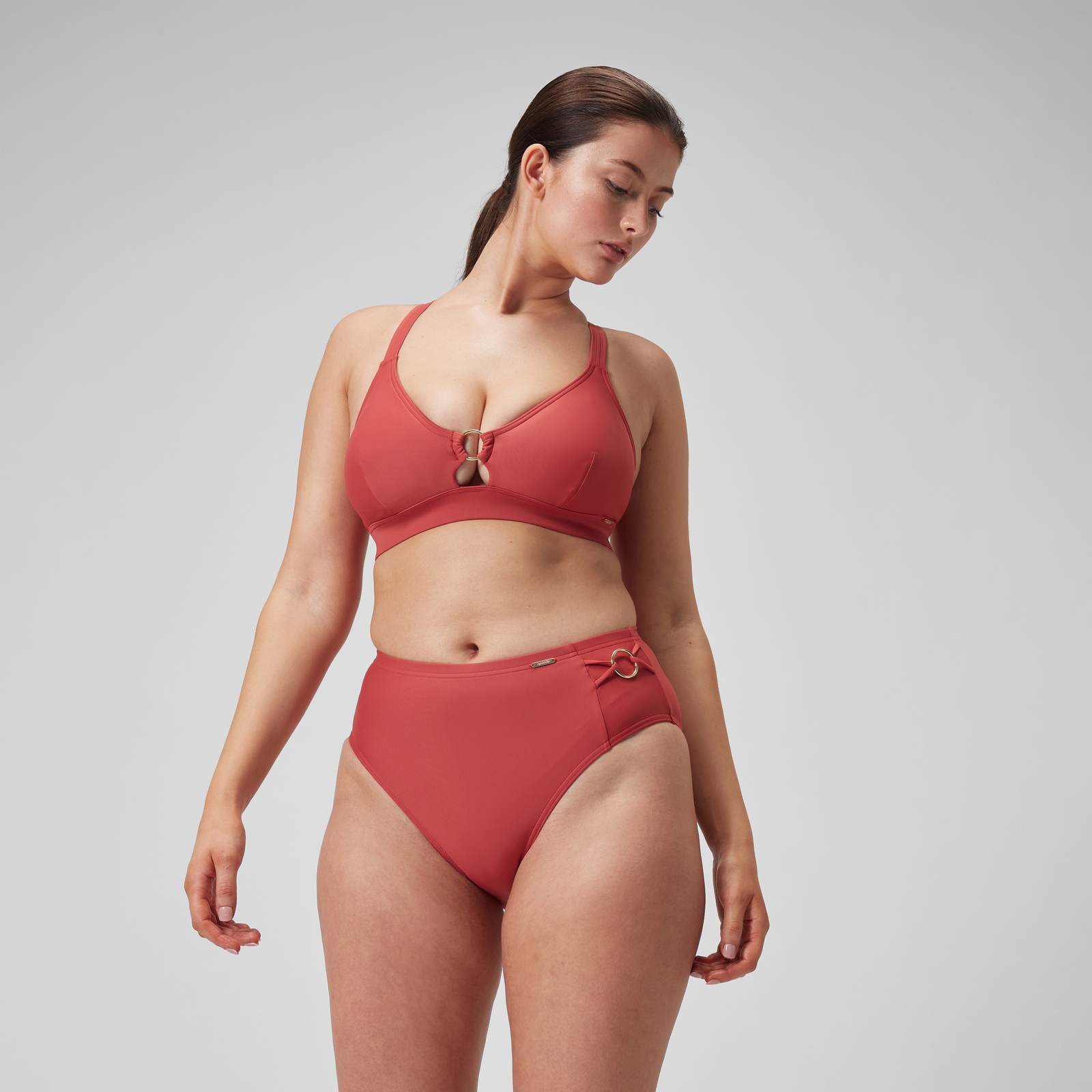 Women's Shaping Hi Waist Brief Red