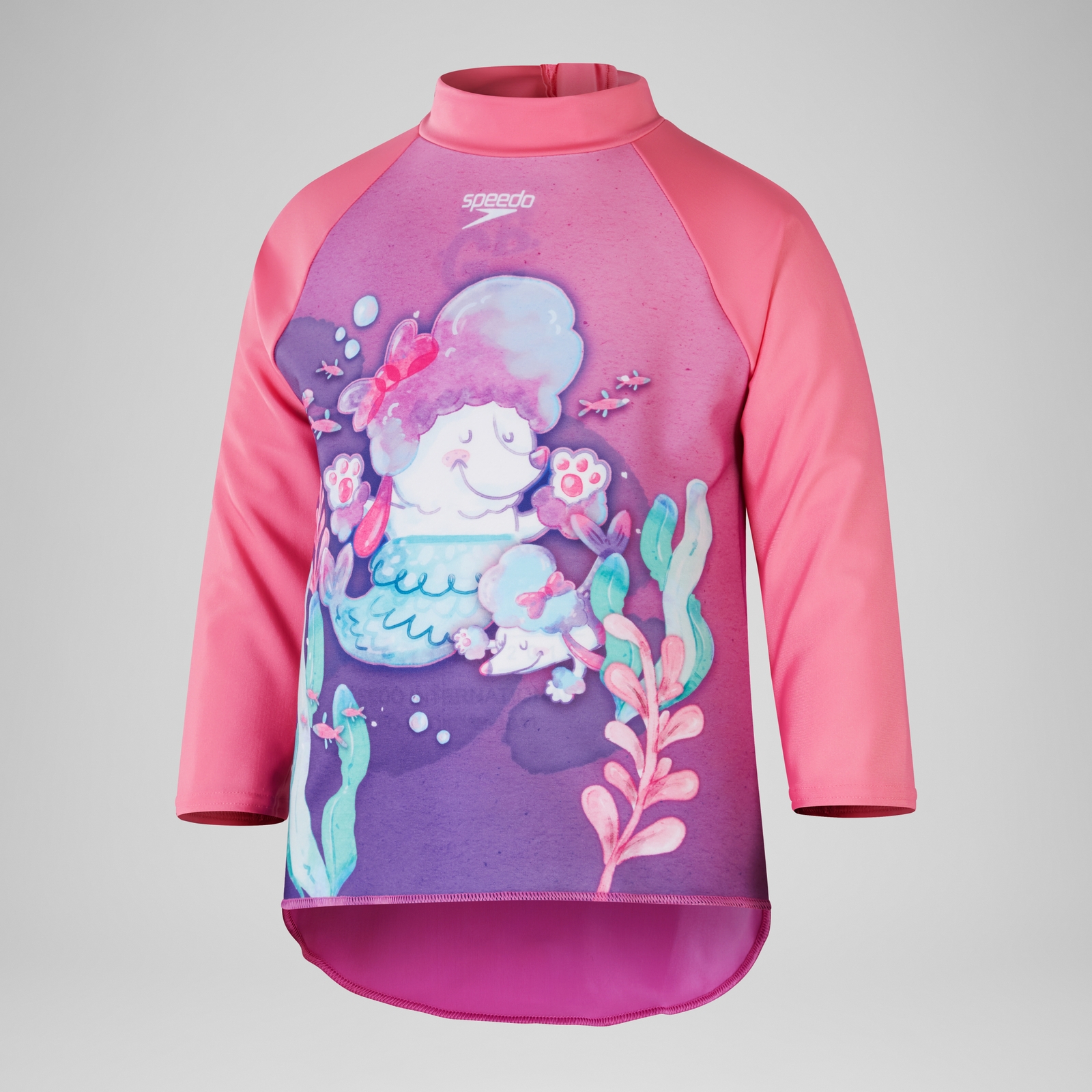 Mädchen Rash-Langarmoberteil mit Digital-Print Pink/Lila