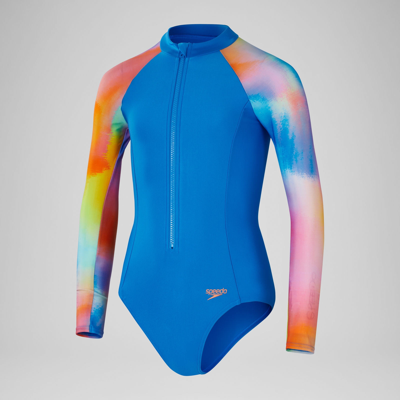 Girls' Long Sleeve Swimsuit Blue