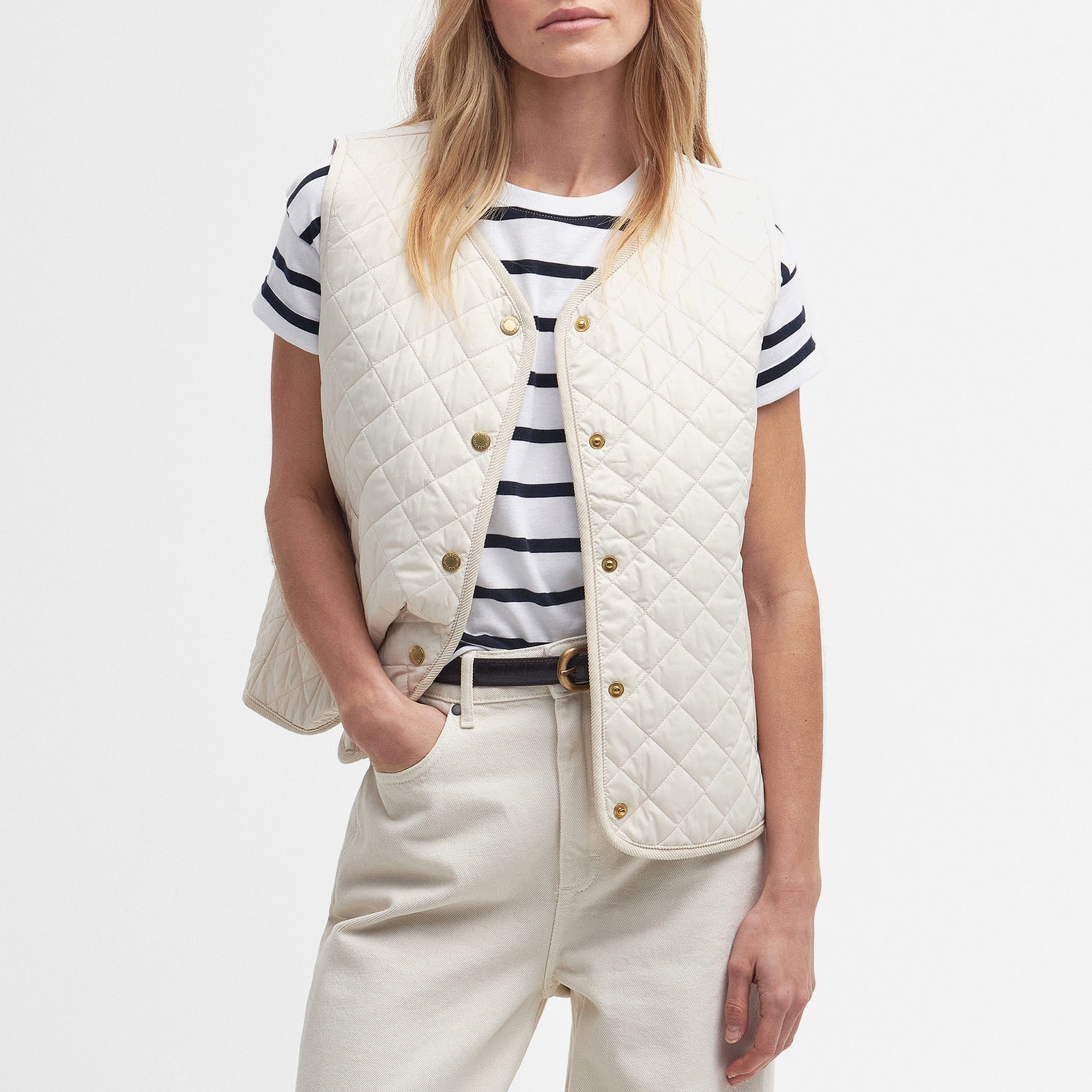 Barbour Hannah Quilted Recycled Shell Gilet - UK 10