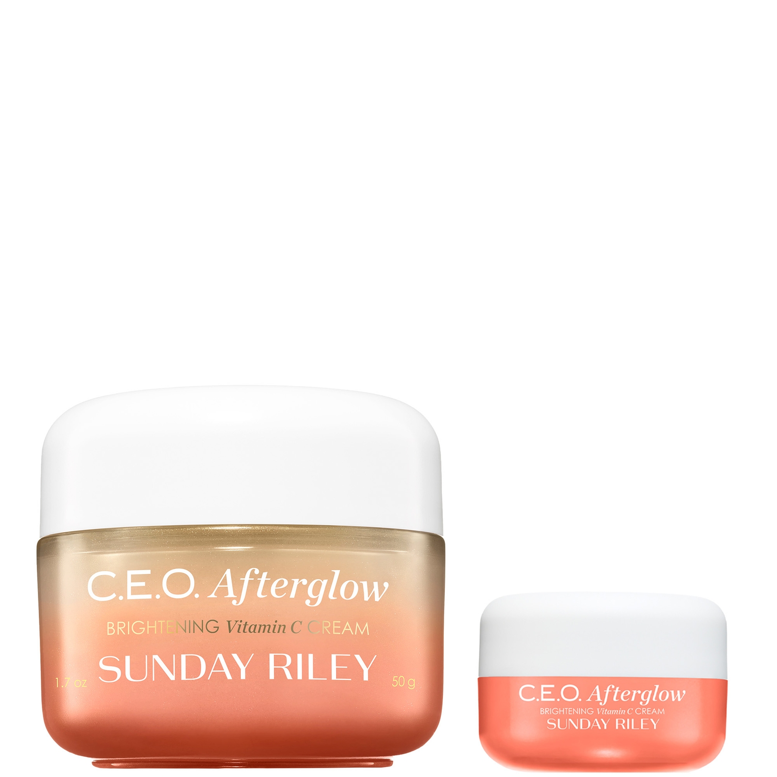 Sunday Riley C.E.O Afterglow Brightening Vitamin C Cream 50g and 15g Duo (Worth £80.00)