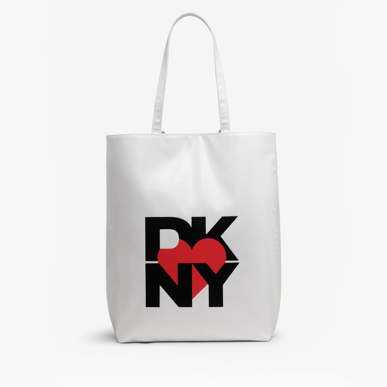 DKNY Women's Heart of NY Tote Bag - White/Gold
