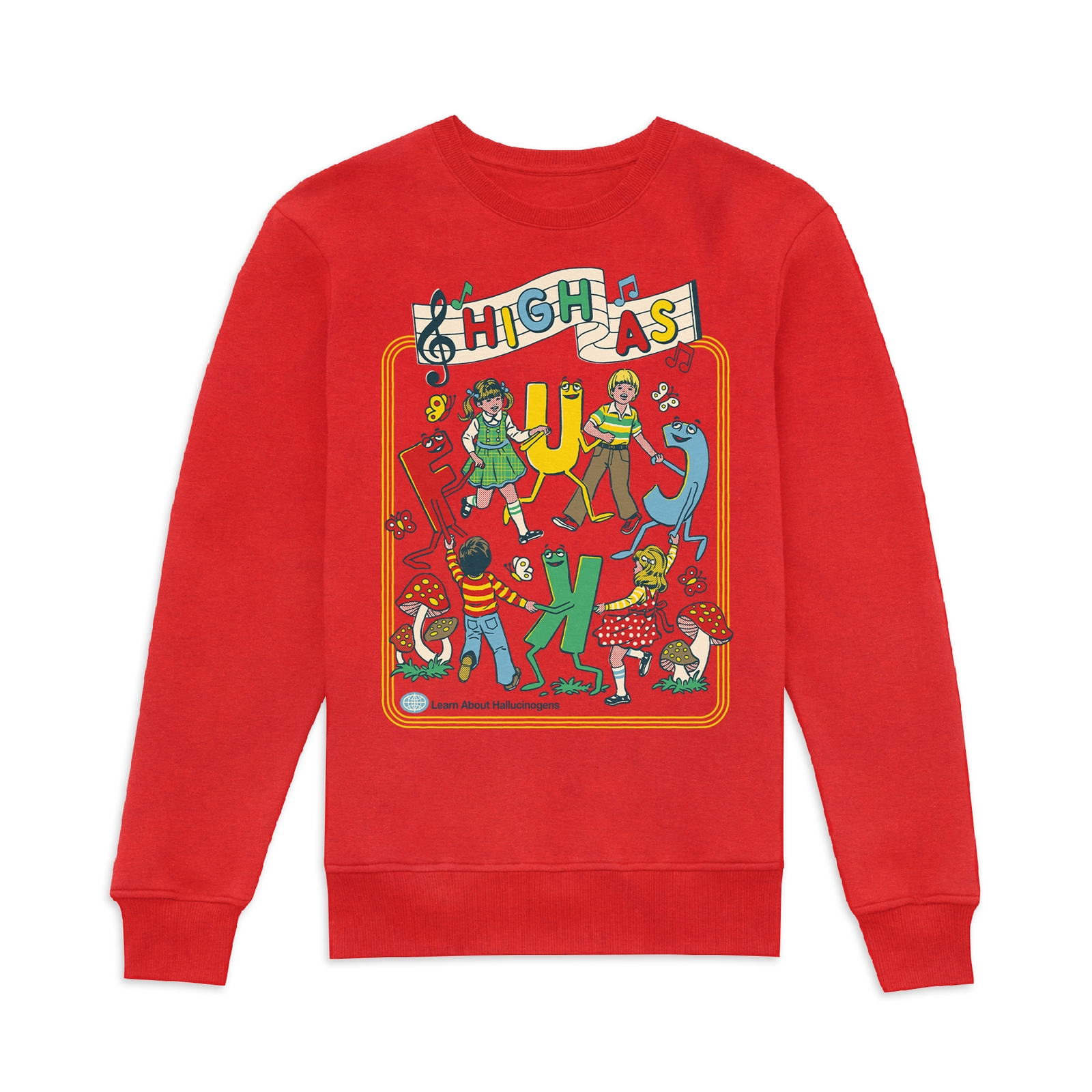 Steven Rhodes High AF Sweatshirt - Red - XS