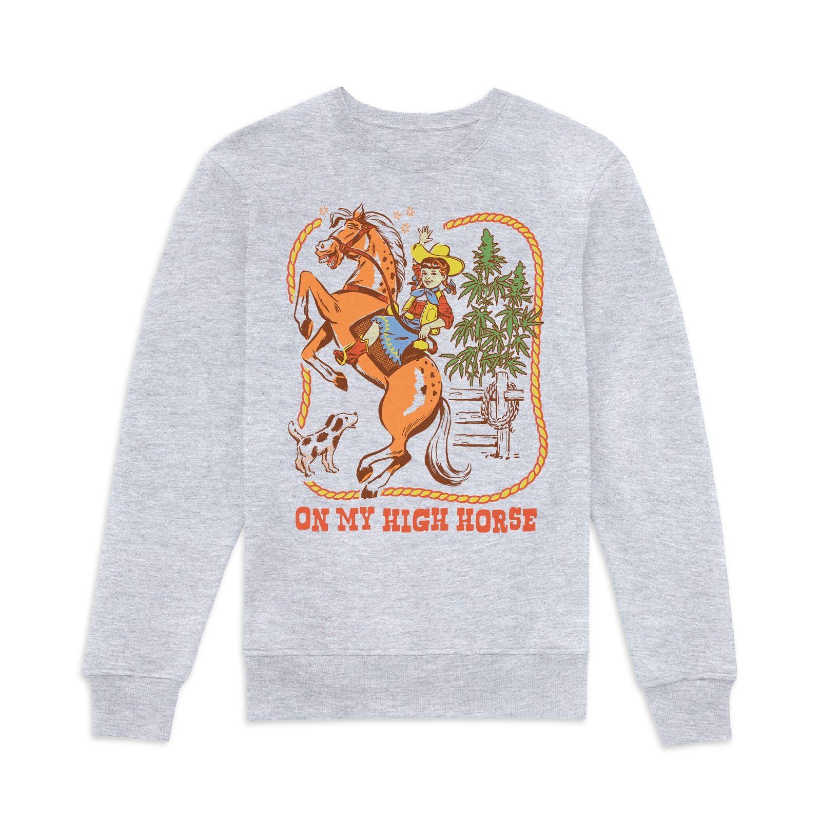 Steven Rhodes On My High Horse Sweatshirt - Grey - M