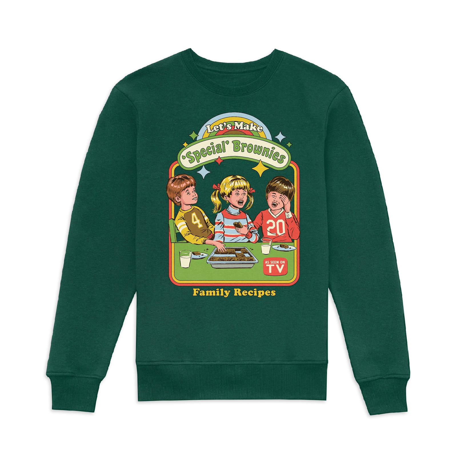 Steven Rhodes Let's Make Special Brownies Sweatshirt - Green - L