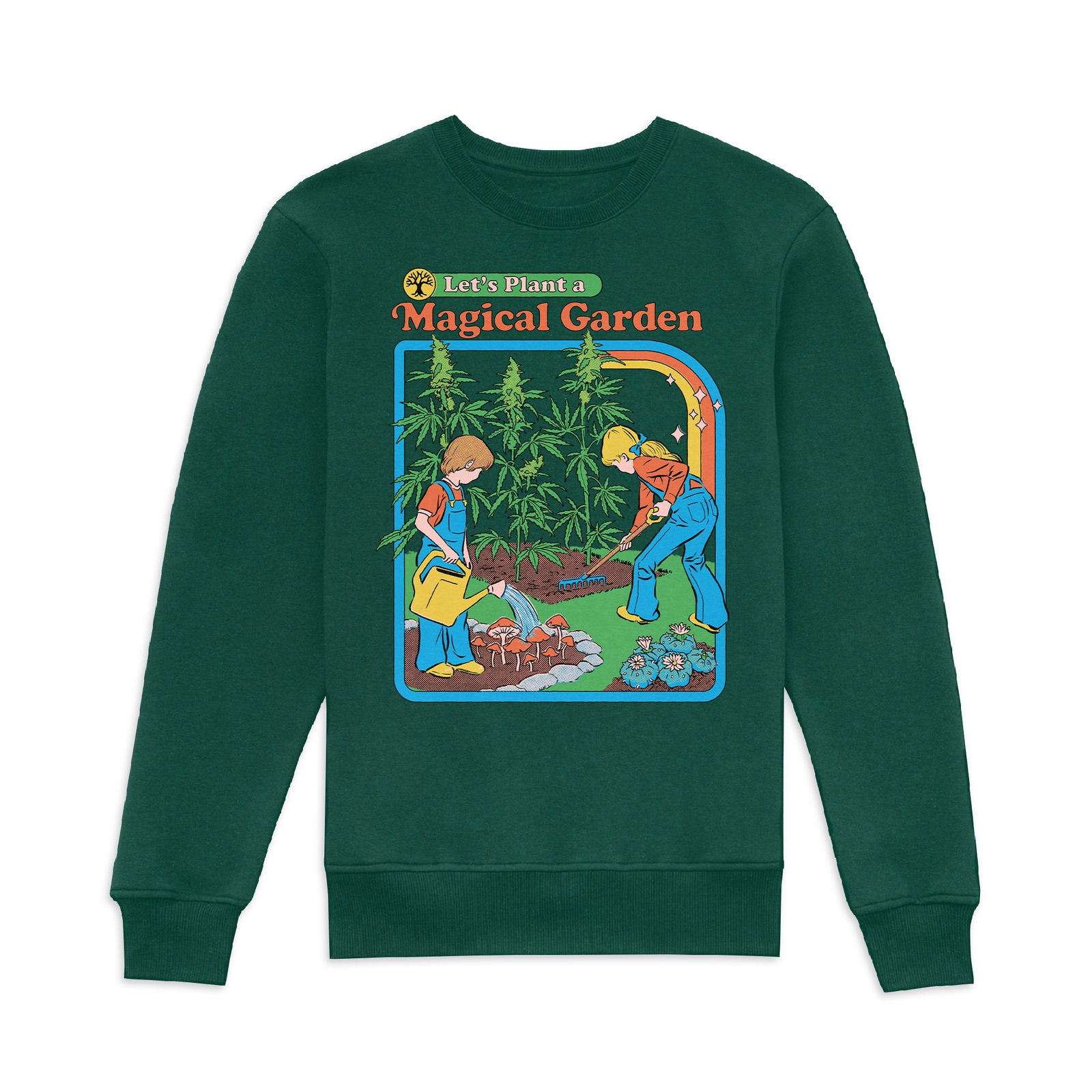 Steven Rhodes Let's Plant A Magical Garden Sweatshirt - Green - L