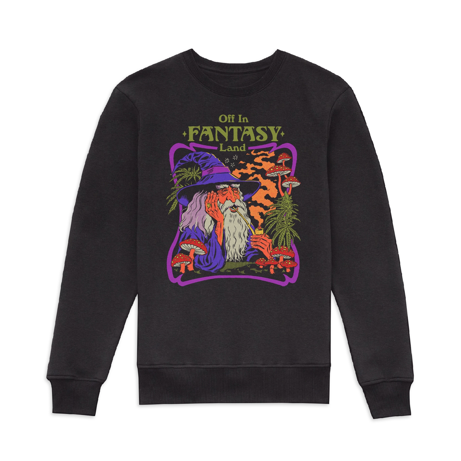 Steven Rhodes Off In A Fantasy Land Sweatshirt - Black - S