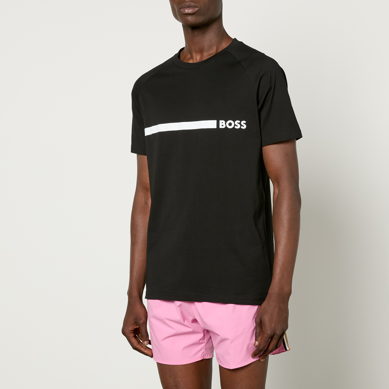 BOSS Swimwear Beachwear RN Cotton-Jersey T-Shirt – XL