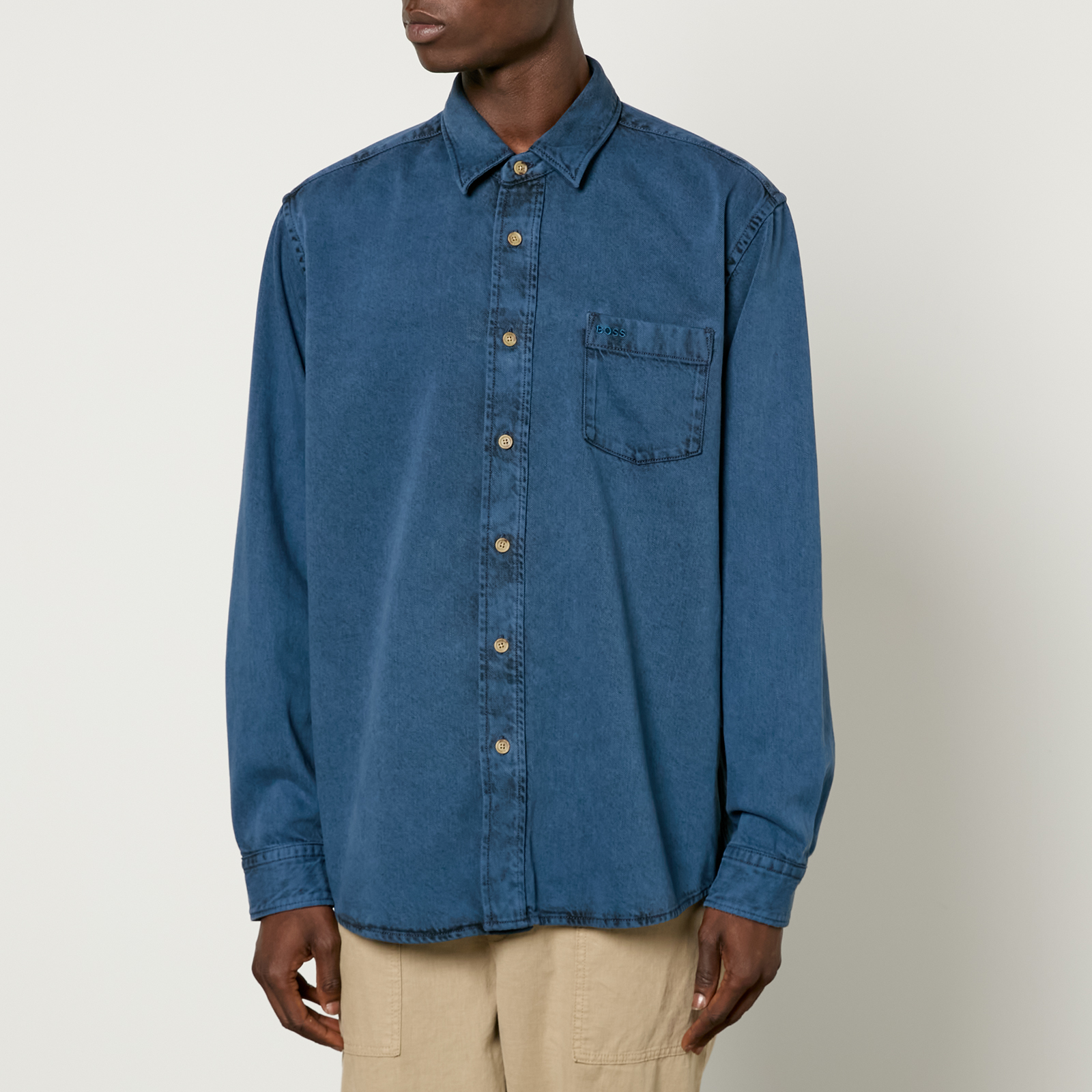 BOSS Orange Lamboo Cotton-Twill Shirt - XL