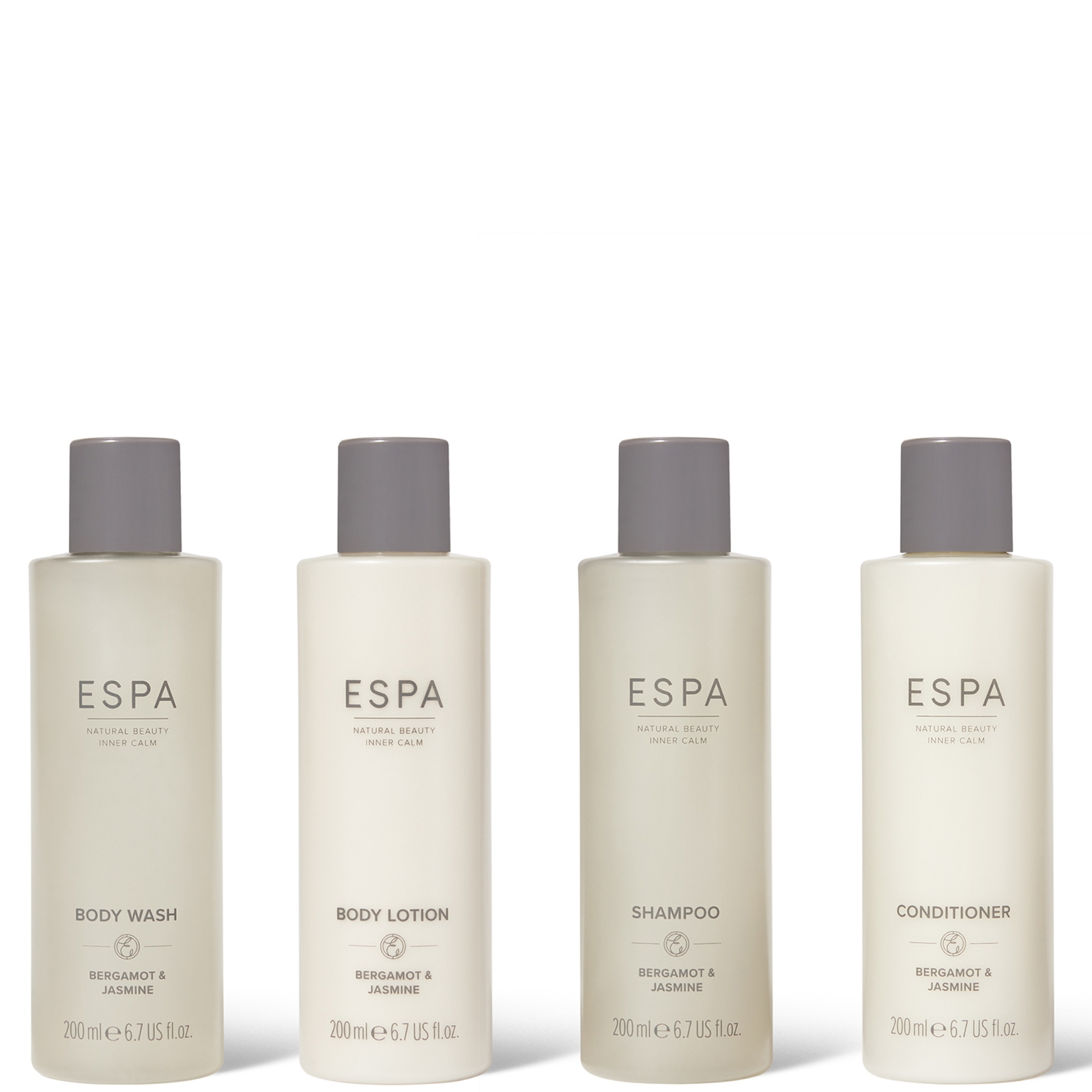 Espa Bergamot & Jasmine Bundle - 200ml Collection In White