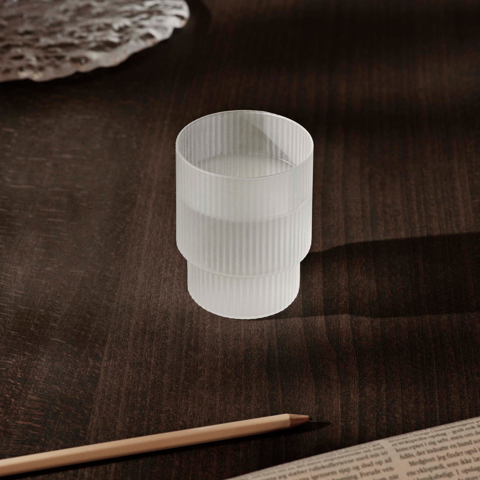 Ferm Living Ripple Glasses - Set Of 4 - Frosted