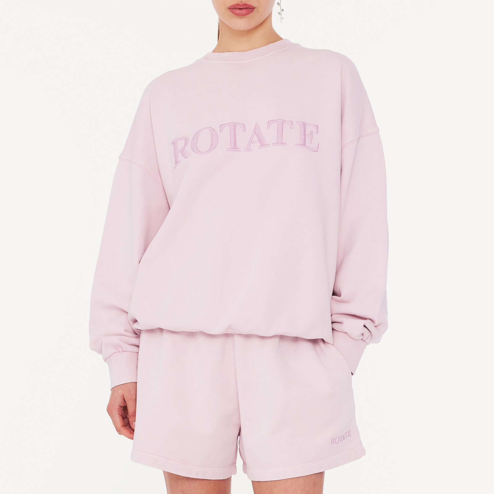Rotate Sunday Relaxed Cotton-Jersey Sweatshirt - XL