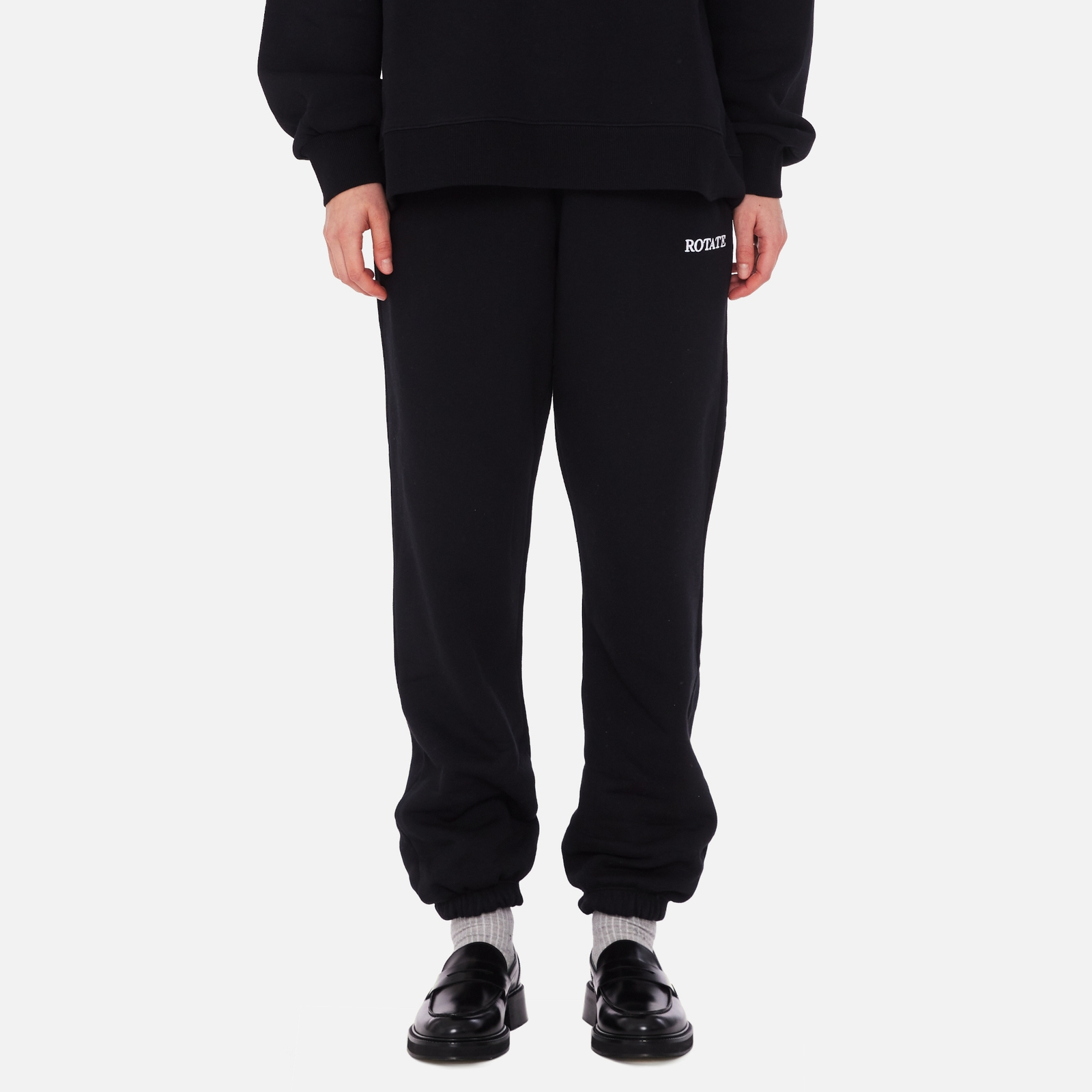 Rotate Sunday Organic Cotton Logo Sweatpants - L
