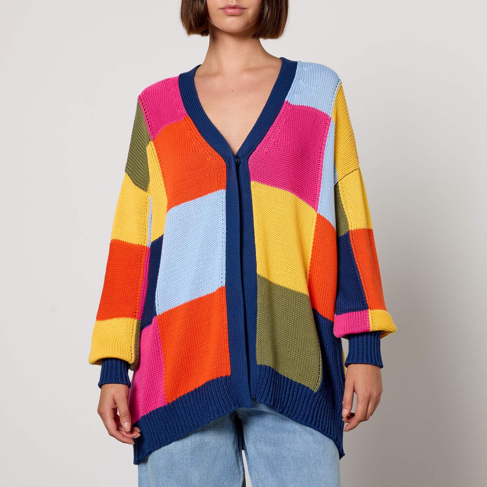 MAX&Co. Don't Be Squared Cotton Cardigan - S