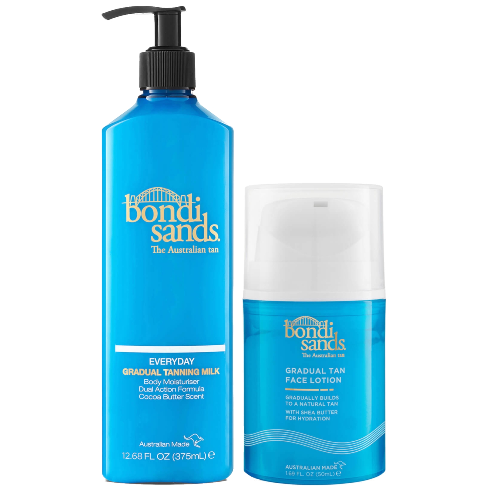 GRADUAL TANNING MILK AND GRADUAL TANNING FACE LOTION DUO