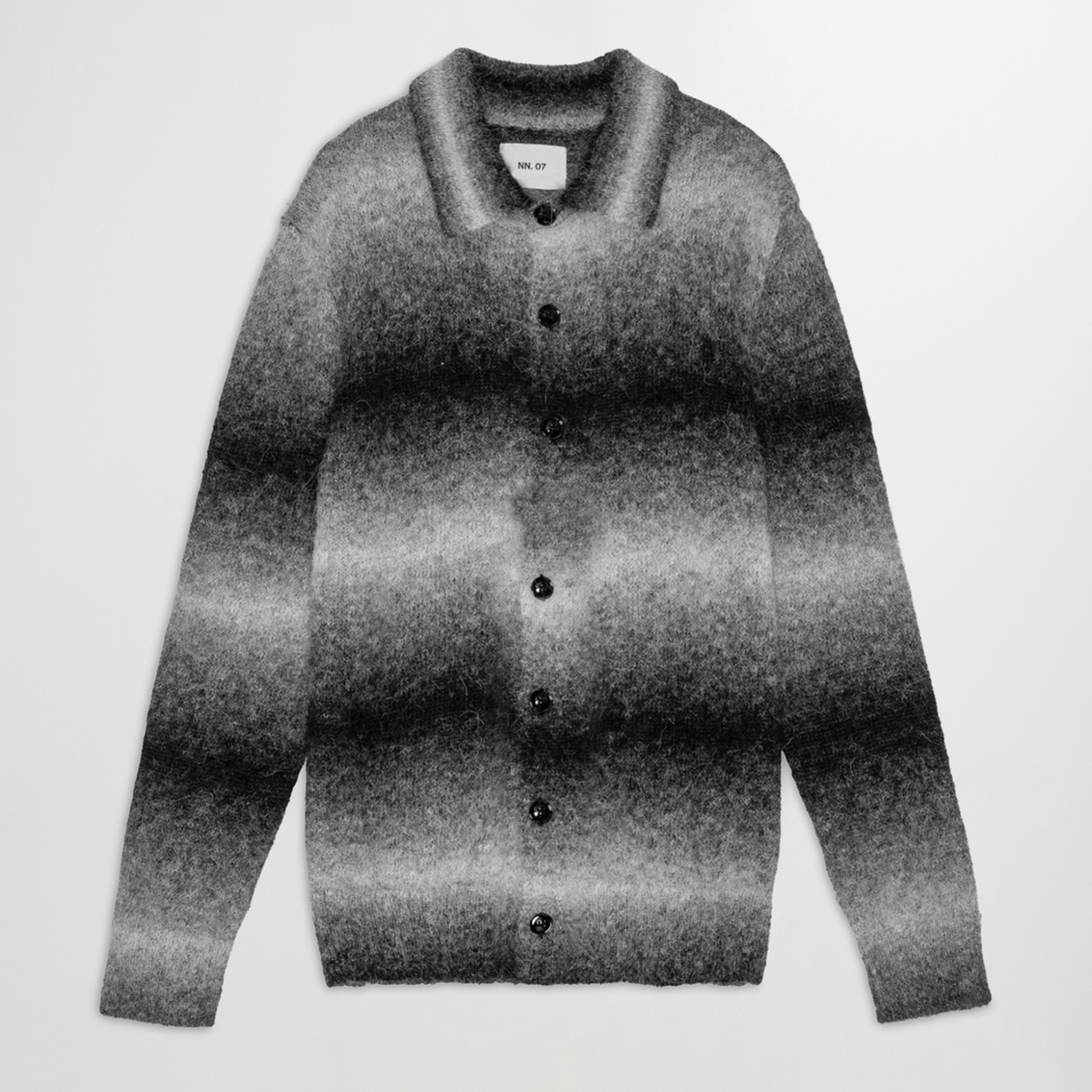 NN.07 Alfie Alpaca-Blend Polo Cardigan - M