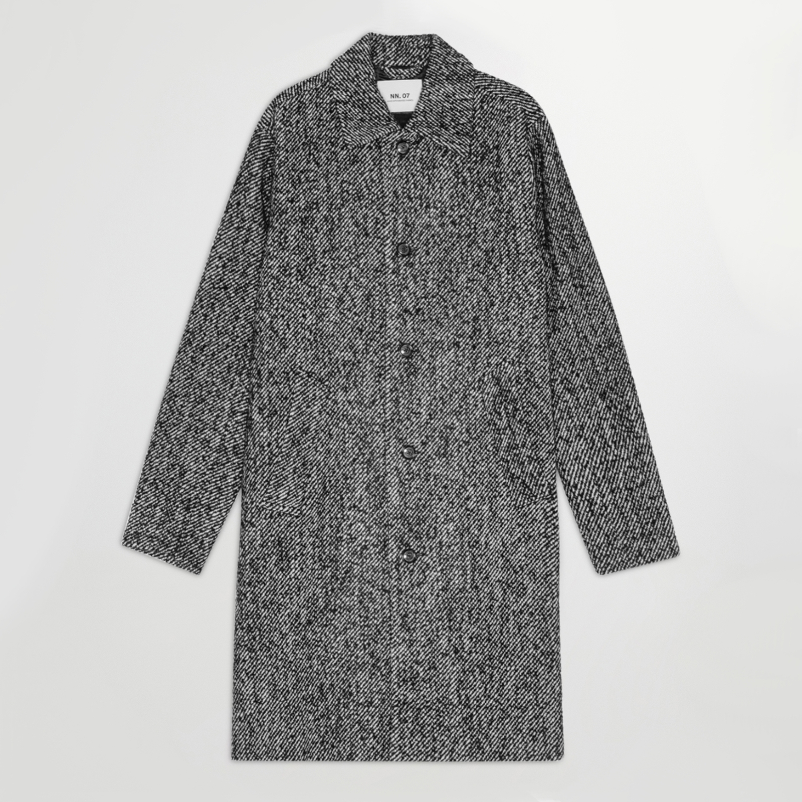 NN.07 Franco Knitted Mid-Length Overcoat - M