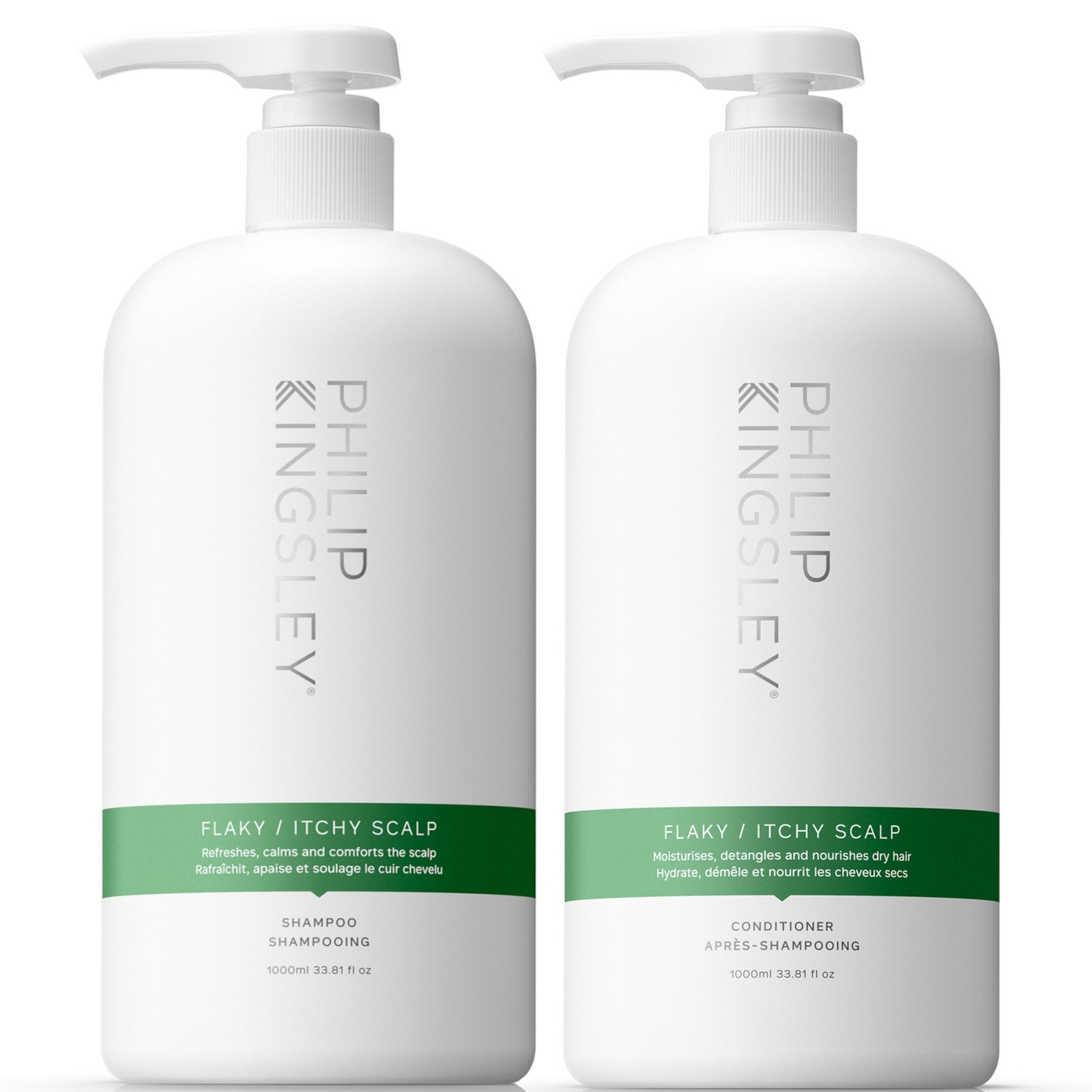 Philip Kingsley Flaky Itchy Shampoo And Conditioner 1000ml Duo In White