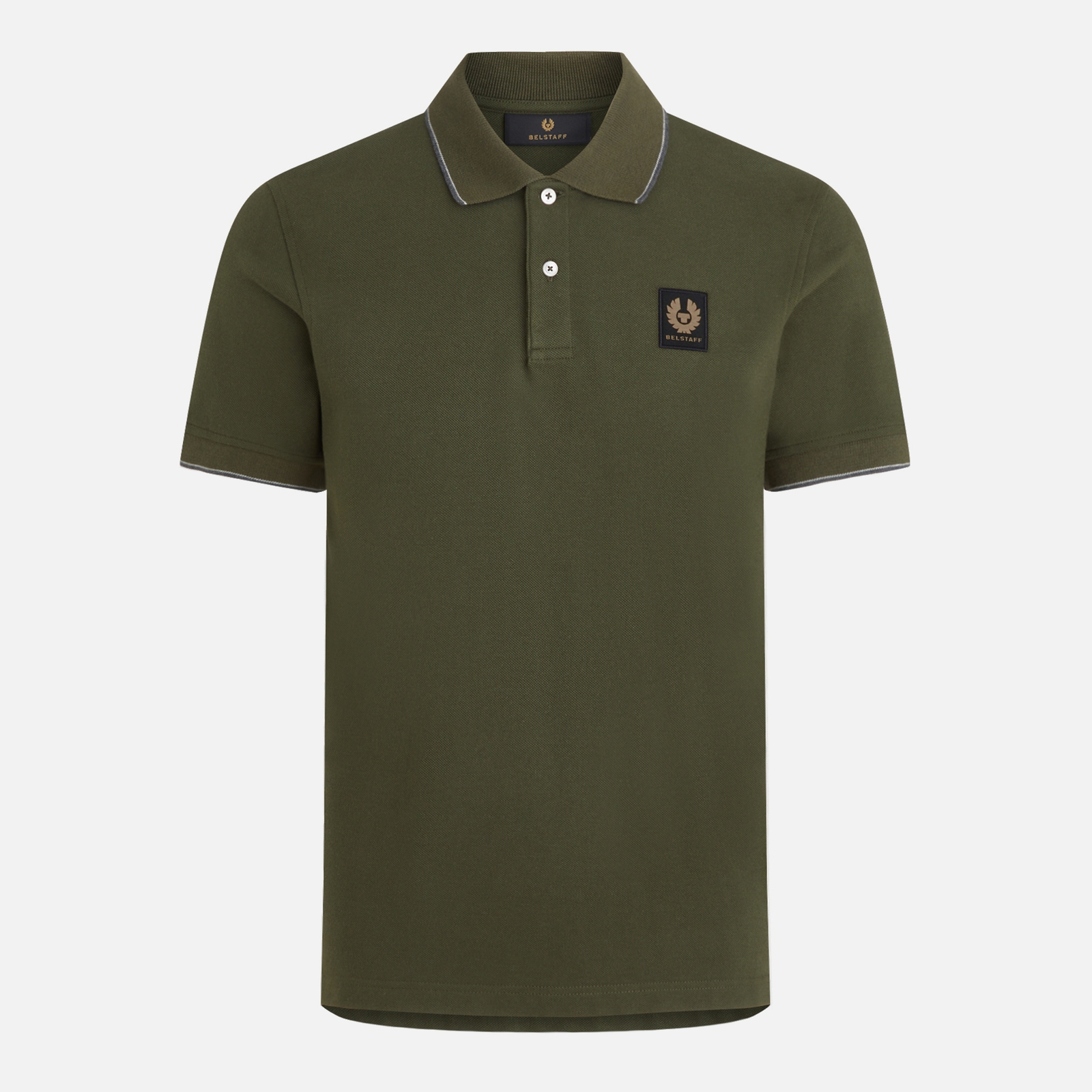 Belstaff Double Tipped Cotton-Piqué Polo Shirt - S
