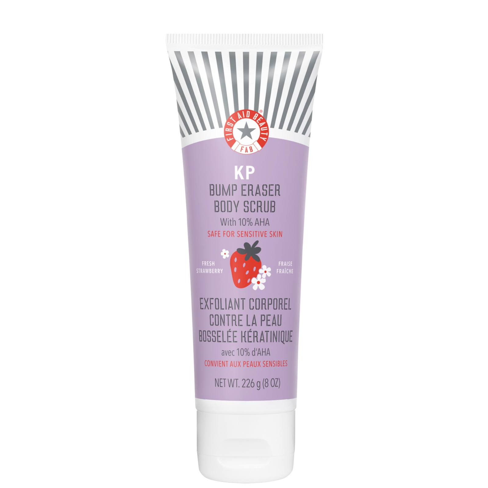 Image of First Aid Beauty KP Bump Eraser Fresh Strawberry Body Scrub with 10% AHA 226g