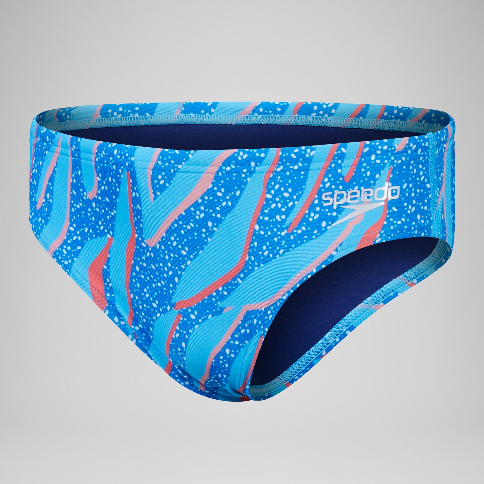 Boys' Club Training 6.5cm Allover Digtial Brief Blue/Red