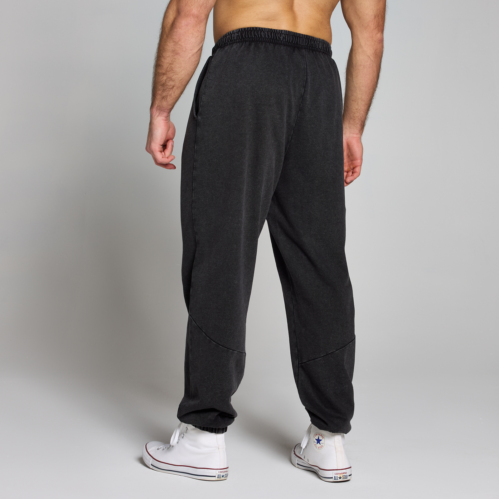 MP Herren Origin Washed Jogginghose mit Grafik – Verwaschenes Schwarz - M