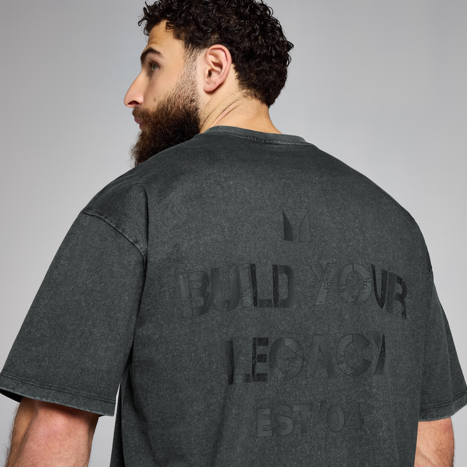 Thumbnail - MP Origin Washed T-Shirt mit Grafik – Verwaschenes Schwarz - XXS-XS