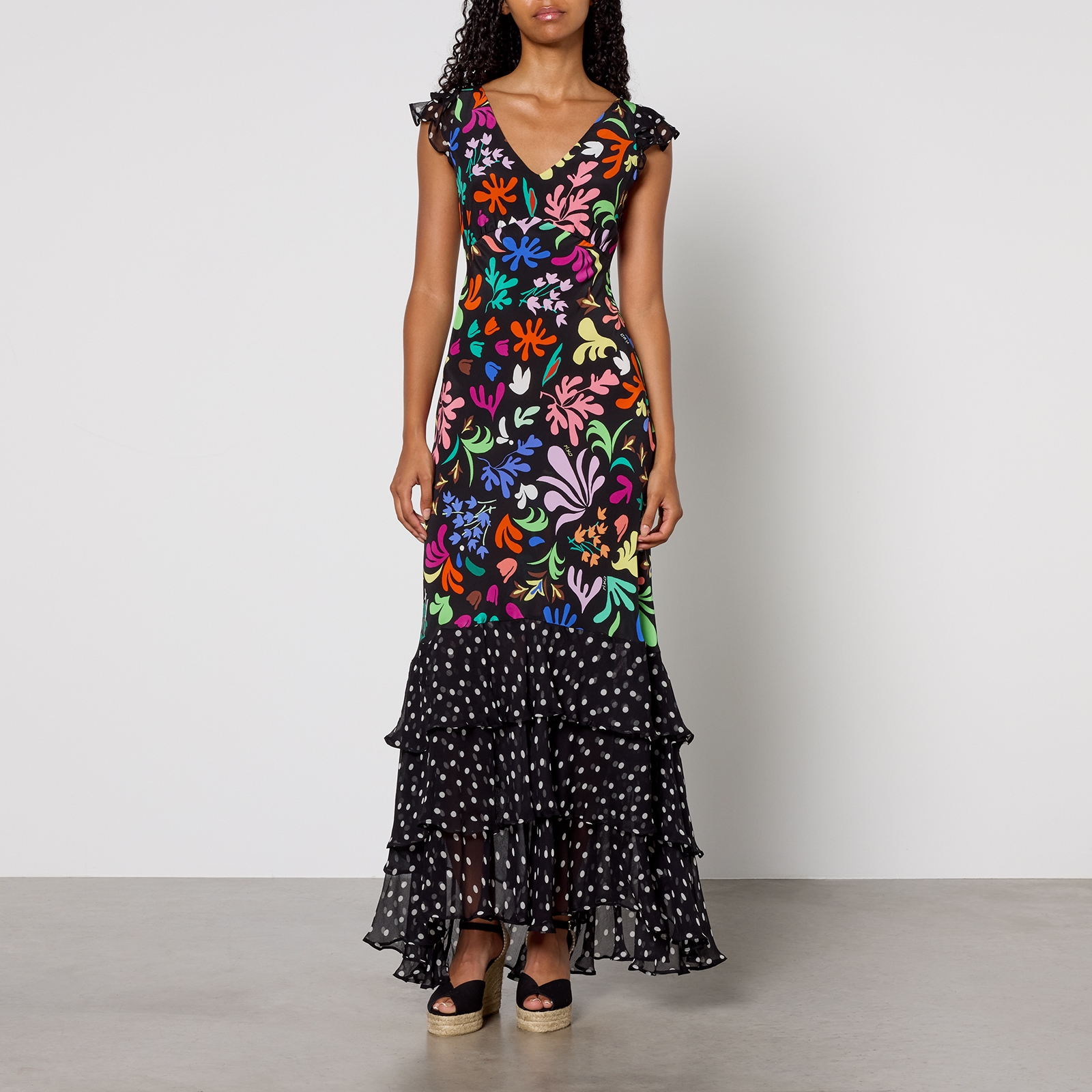 RIXO Ossy 2 Silk Midi Dress - UK 6