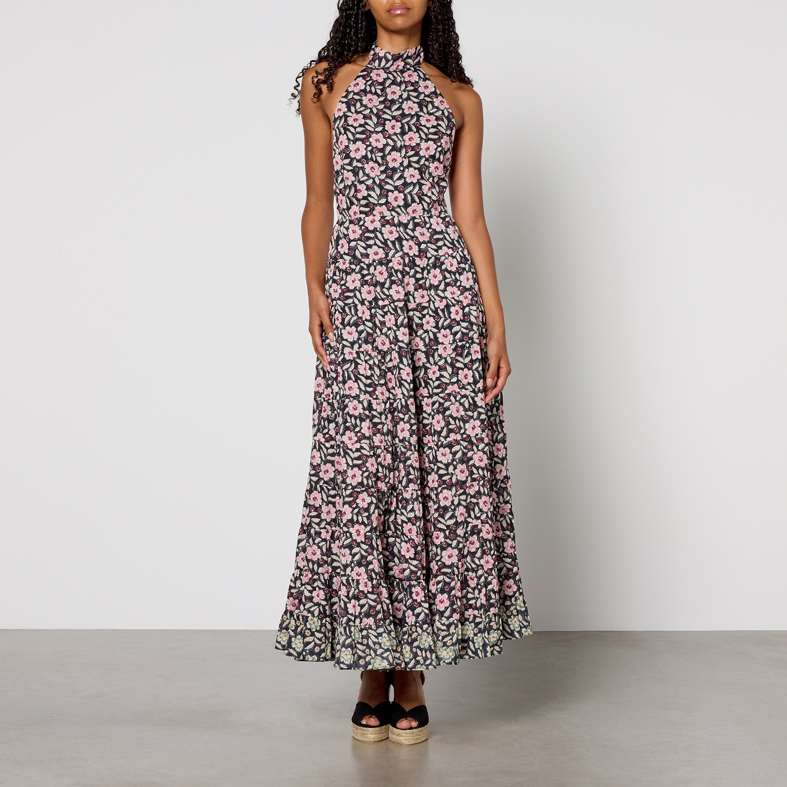 RIXO Jayne Cotton Midi Dress - UK 6