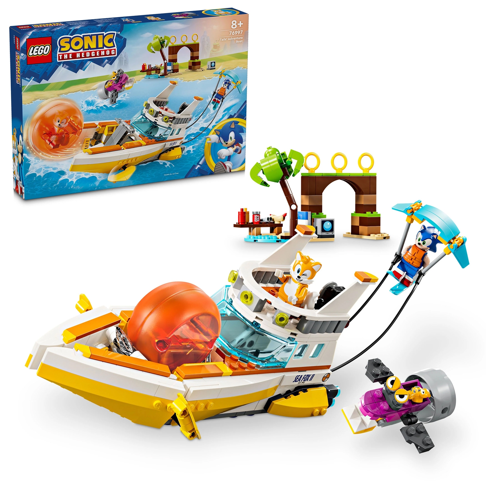 LEGO Sonic the Hedgehog Tails’ Adventure Boat Toy Set 76997