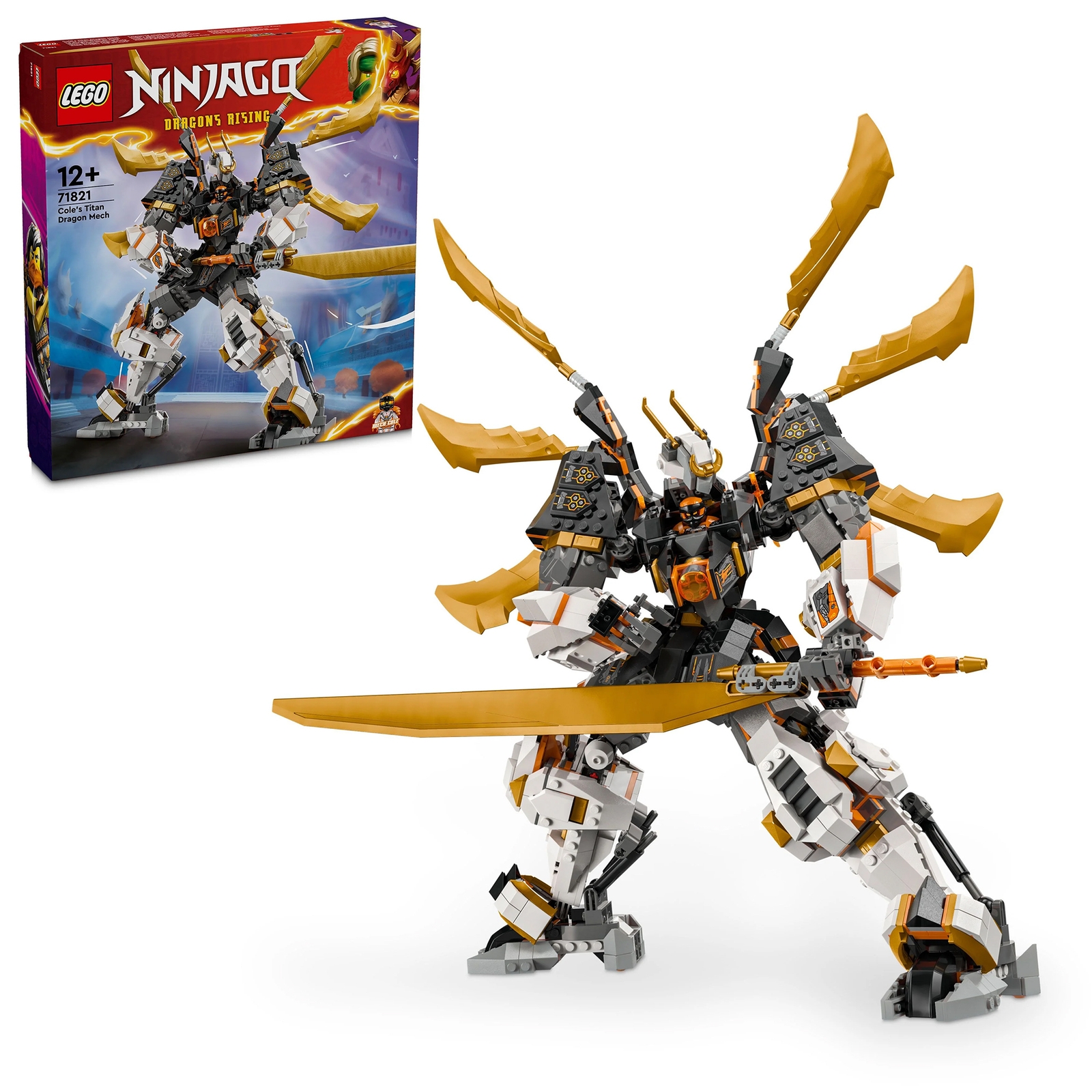 LEGO NINJAGO Cole’s Titan Dragon Mech Adventure Toy 71821