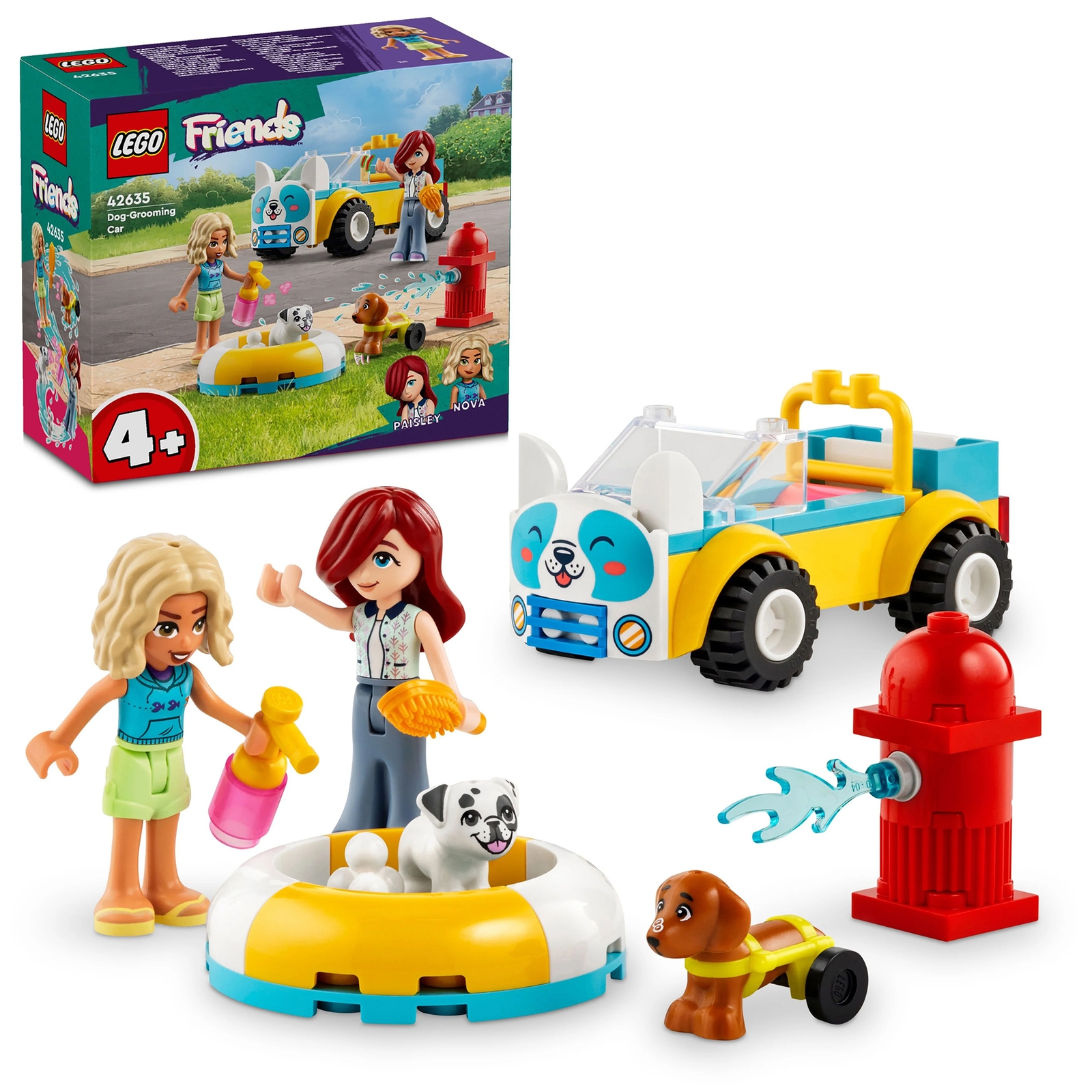 LEGO Friends Dog-Grooming Car Vehicle Animal & Playset 42635