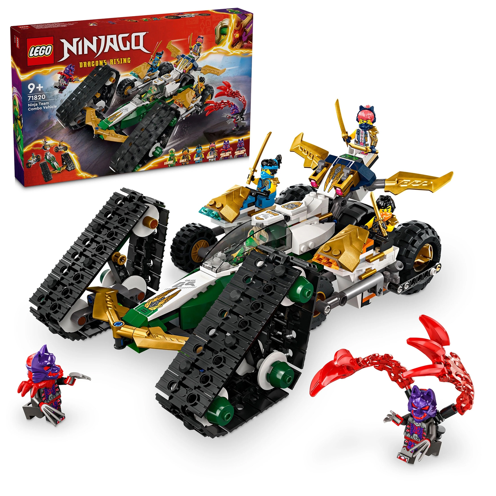 LEGO NINJAGO Ninja Team Combo Vehicle Ninja Toy Set 71820