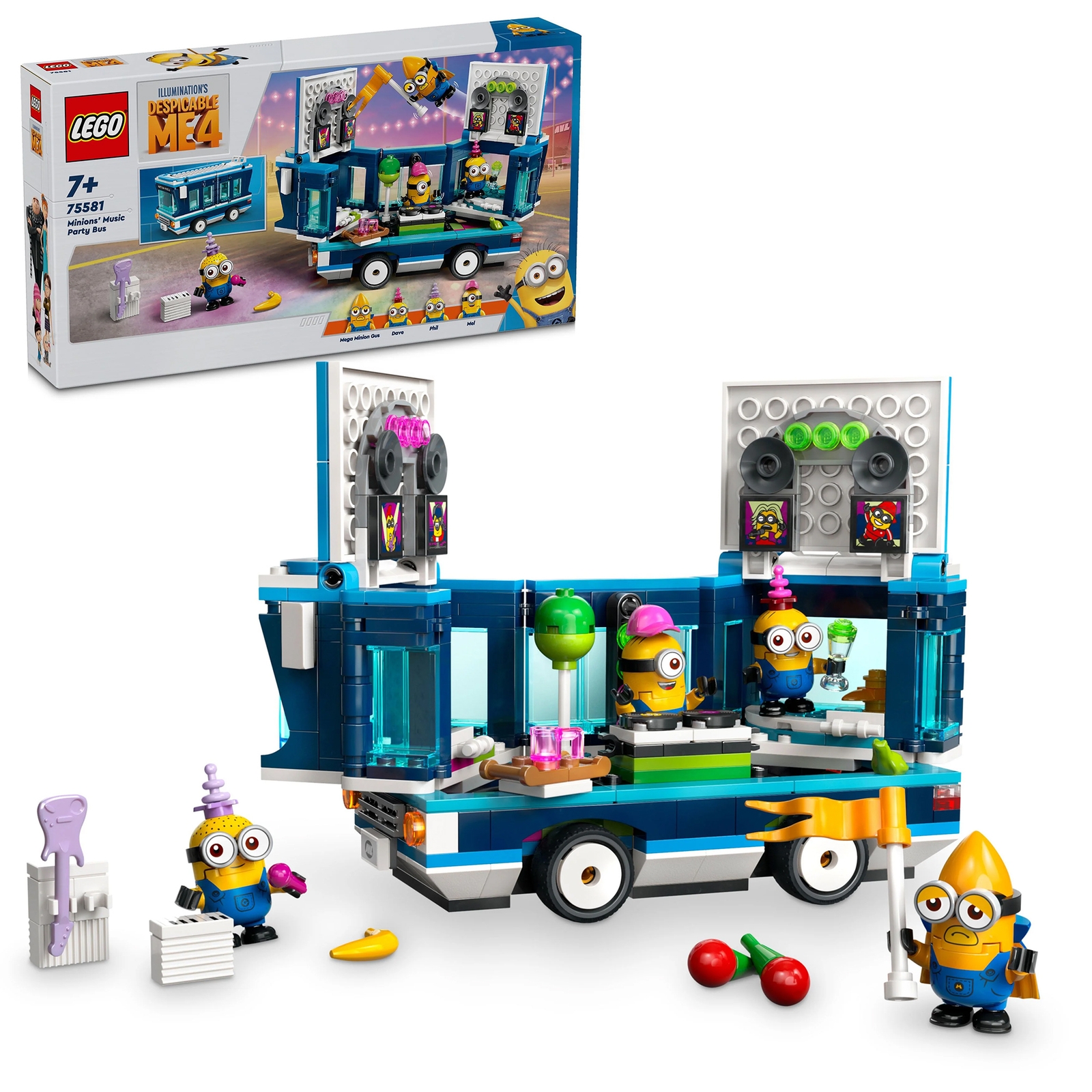 LEGO Despicable Me Minions’ Music Party Bus Toy Set 75581