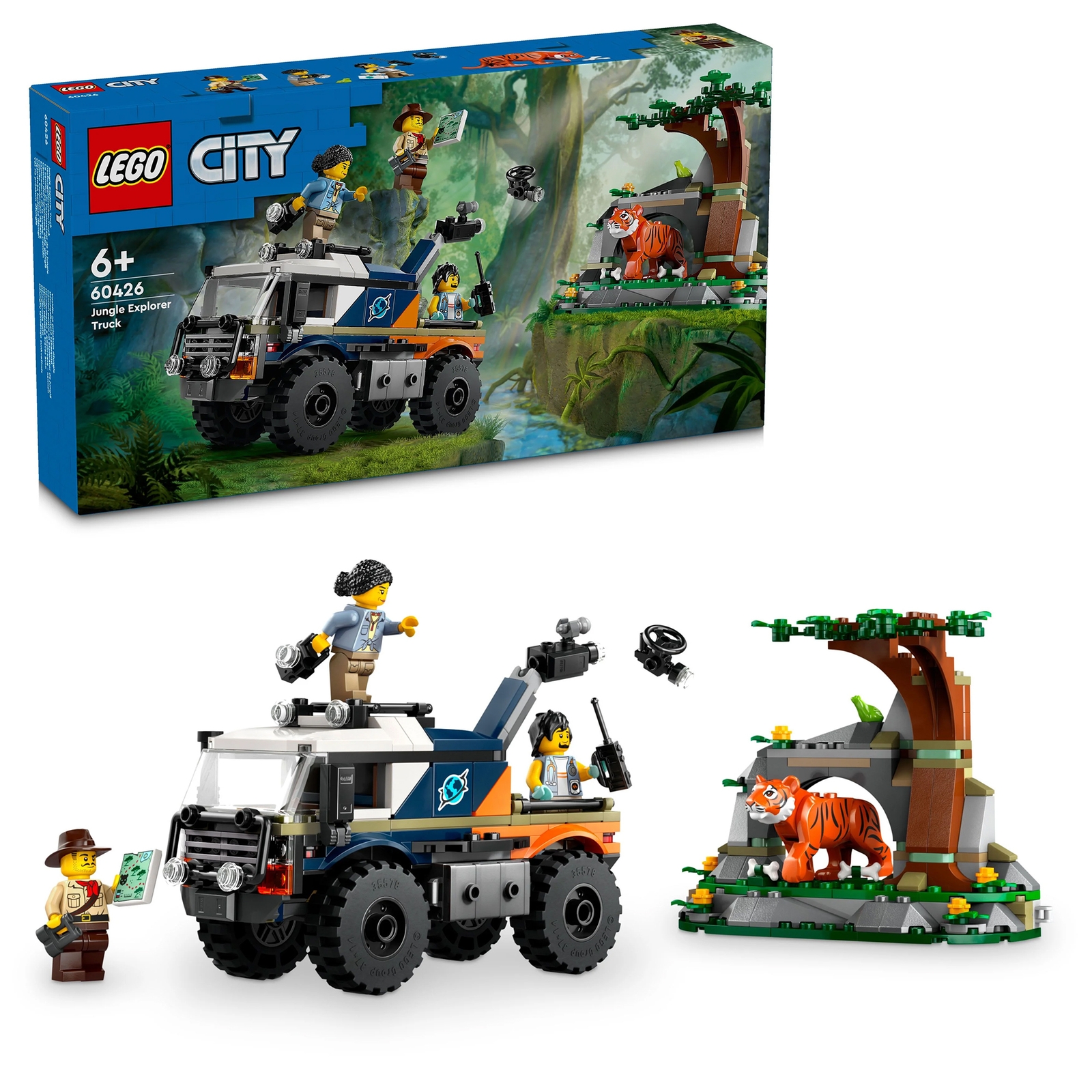LEGO City Jungle Explorer Off-Road Truck & Toy Tiger 60426