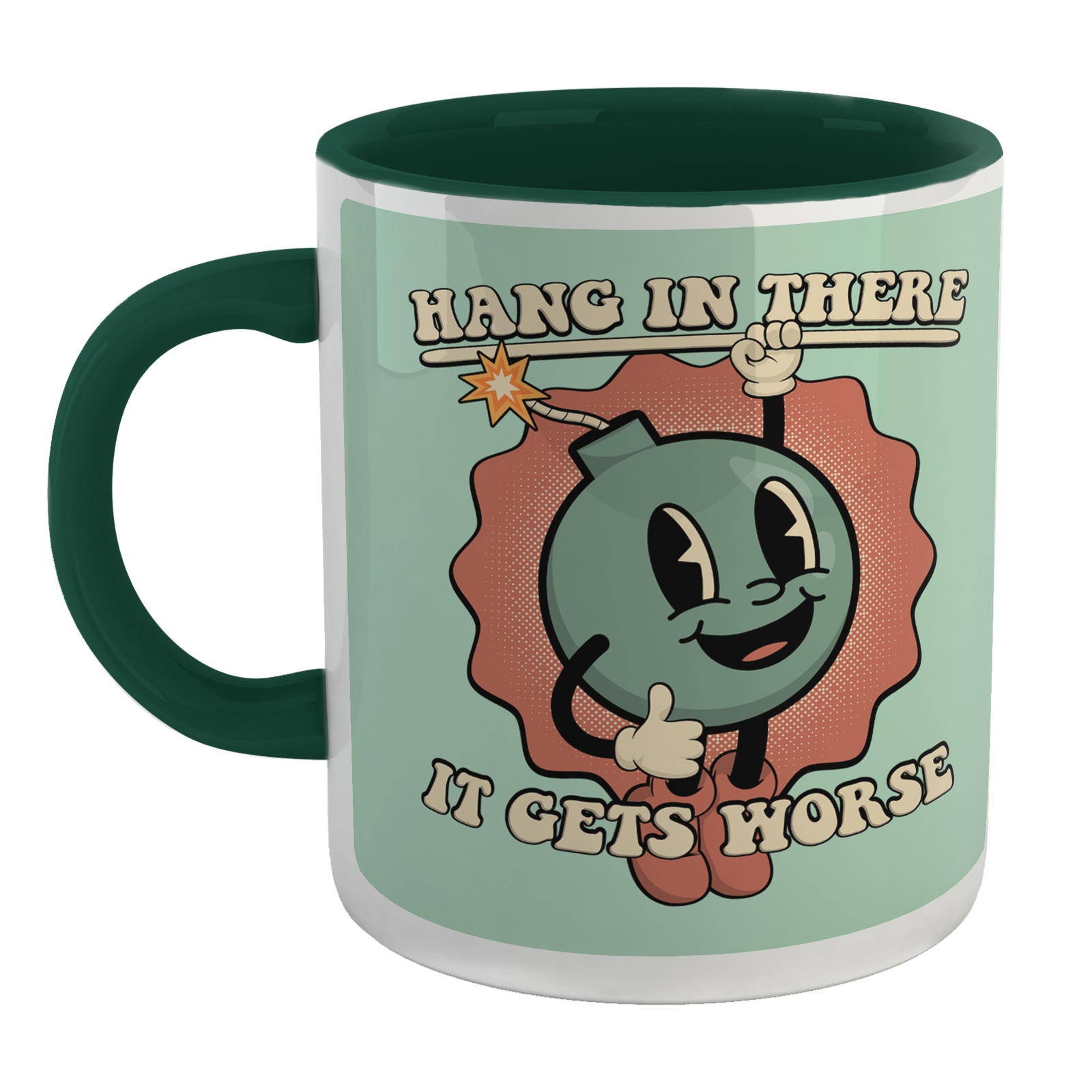 Threadless - Hang In There Mug - Green