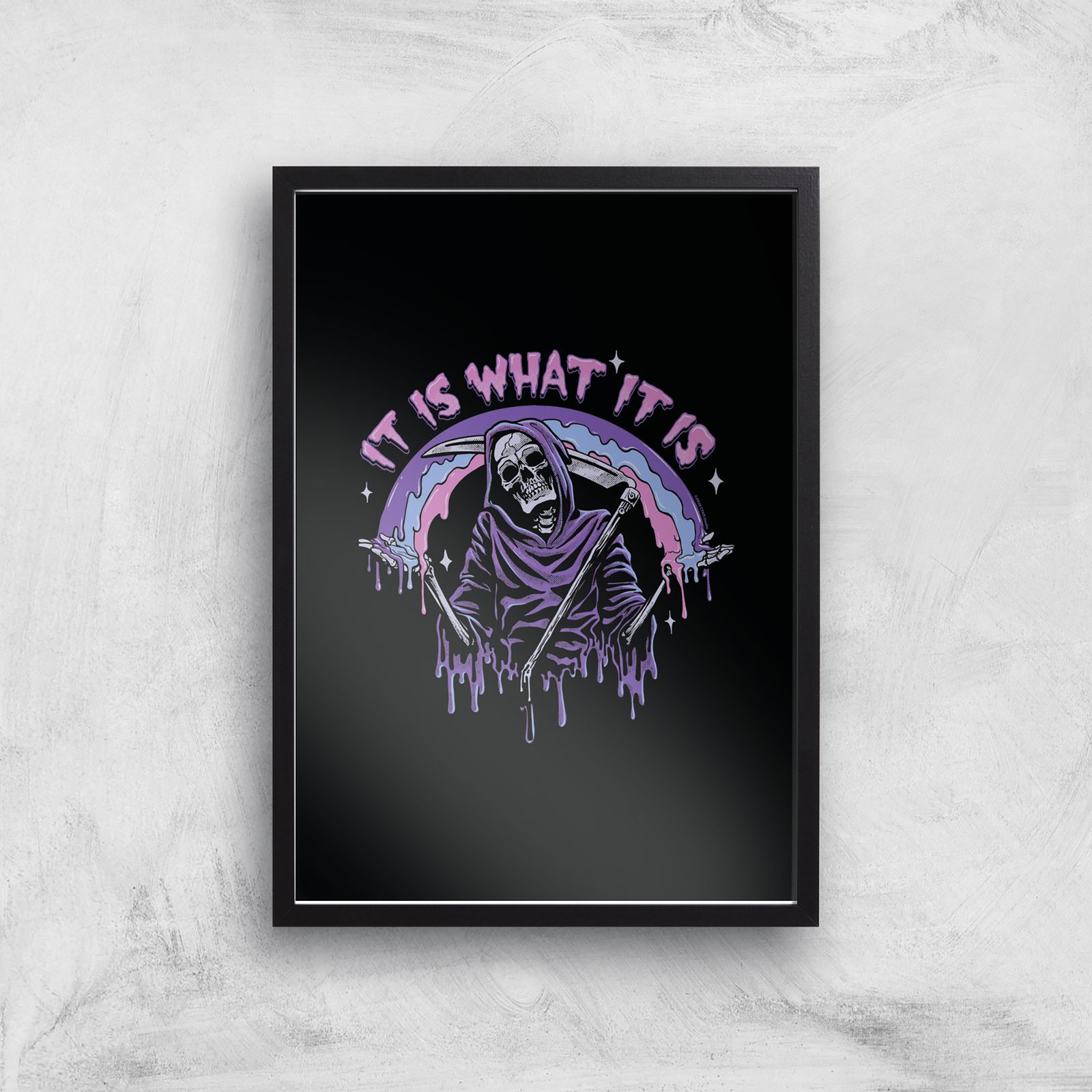 Threadless - It Is What It Is Giclee Art Print - A4 - Black Frame