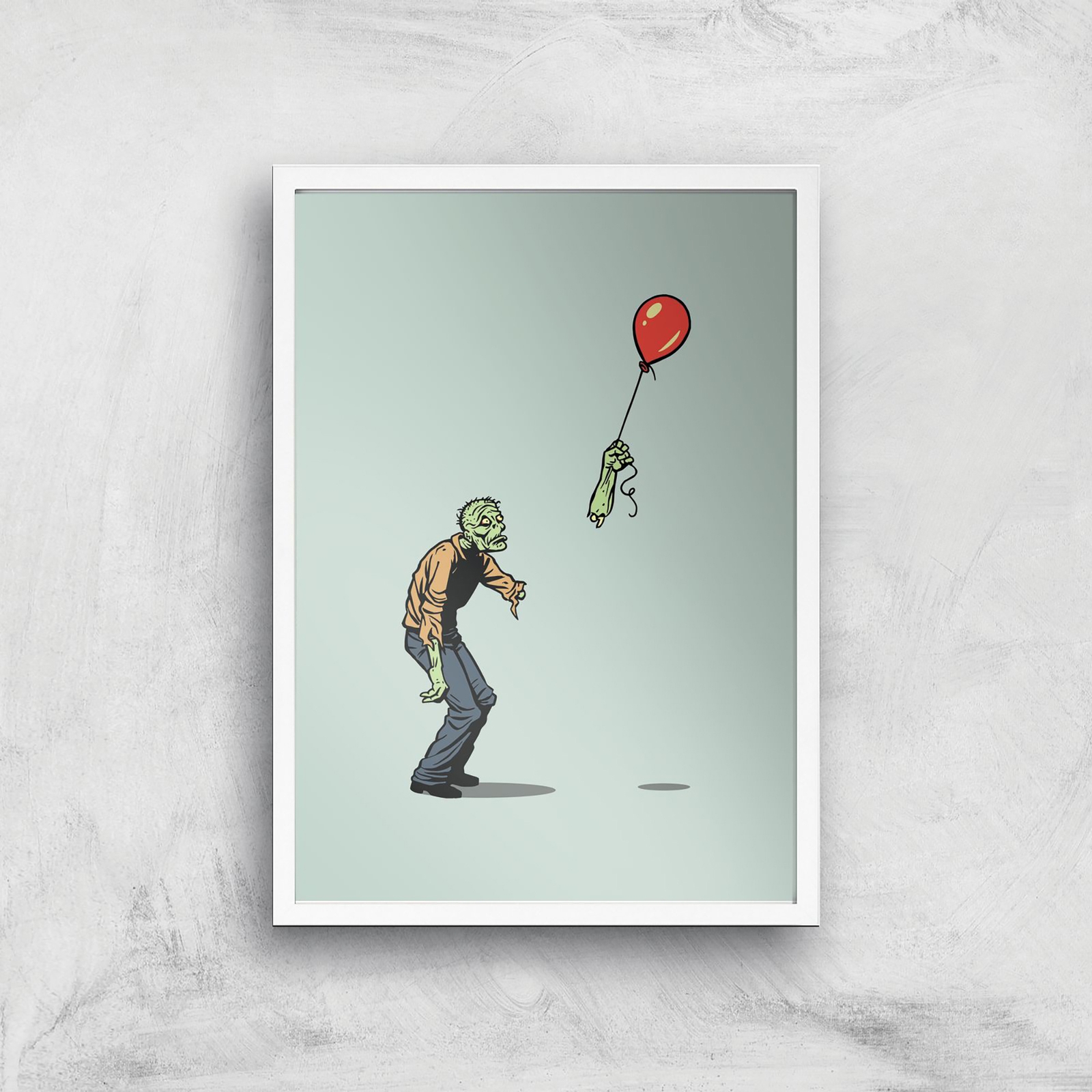 Threadless - Happiness Is Fleeting Giclee Art Print - A4 - White Frame