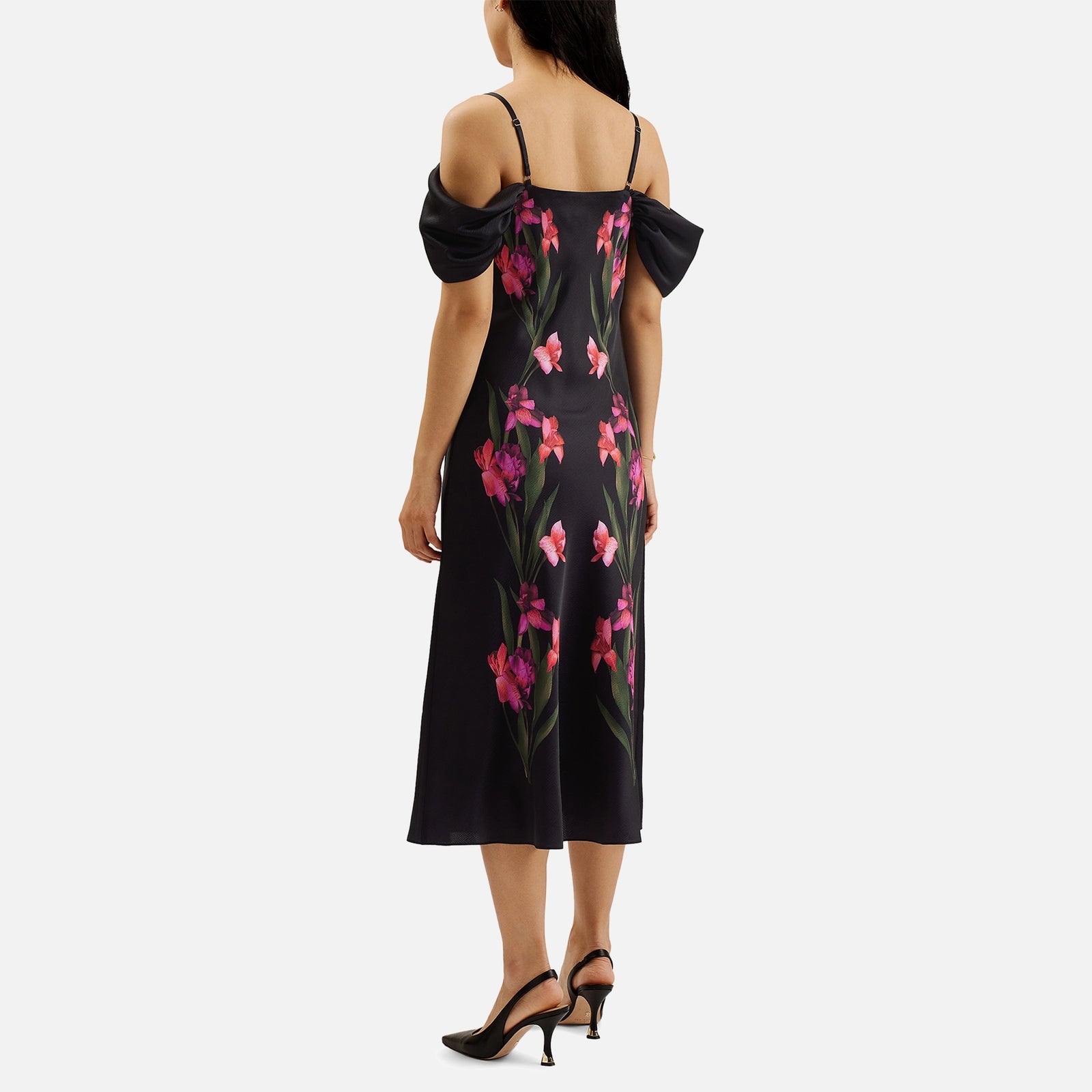 Ted Baker Women's Lucern Satin Midi Dress - Uk 12 - Image 1