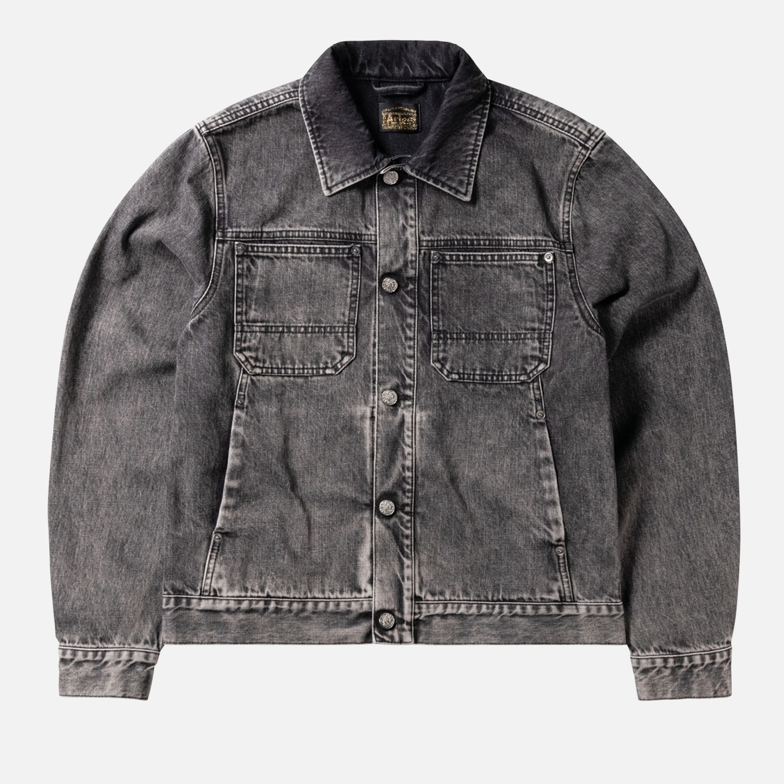 ARIES Acid-Wash Denim Work Jacket