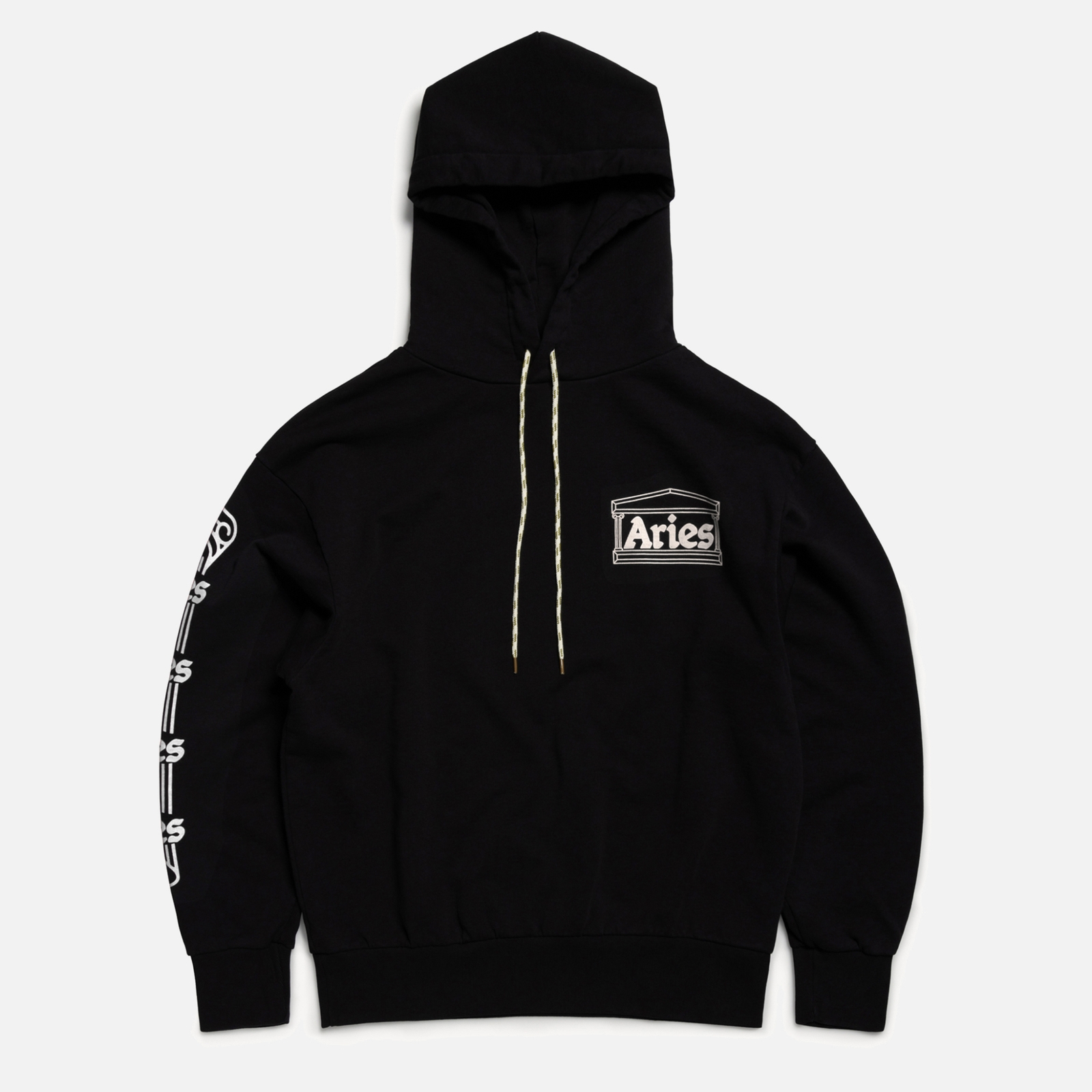 ARIES Column Cotton-Jersey Hoodie